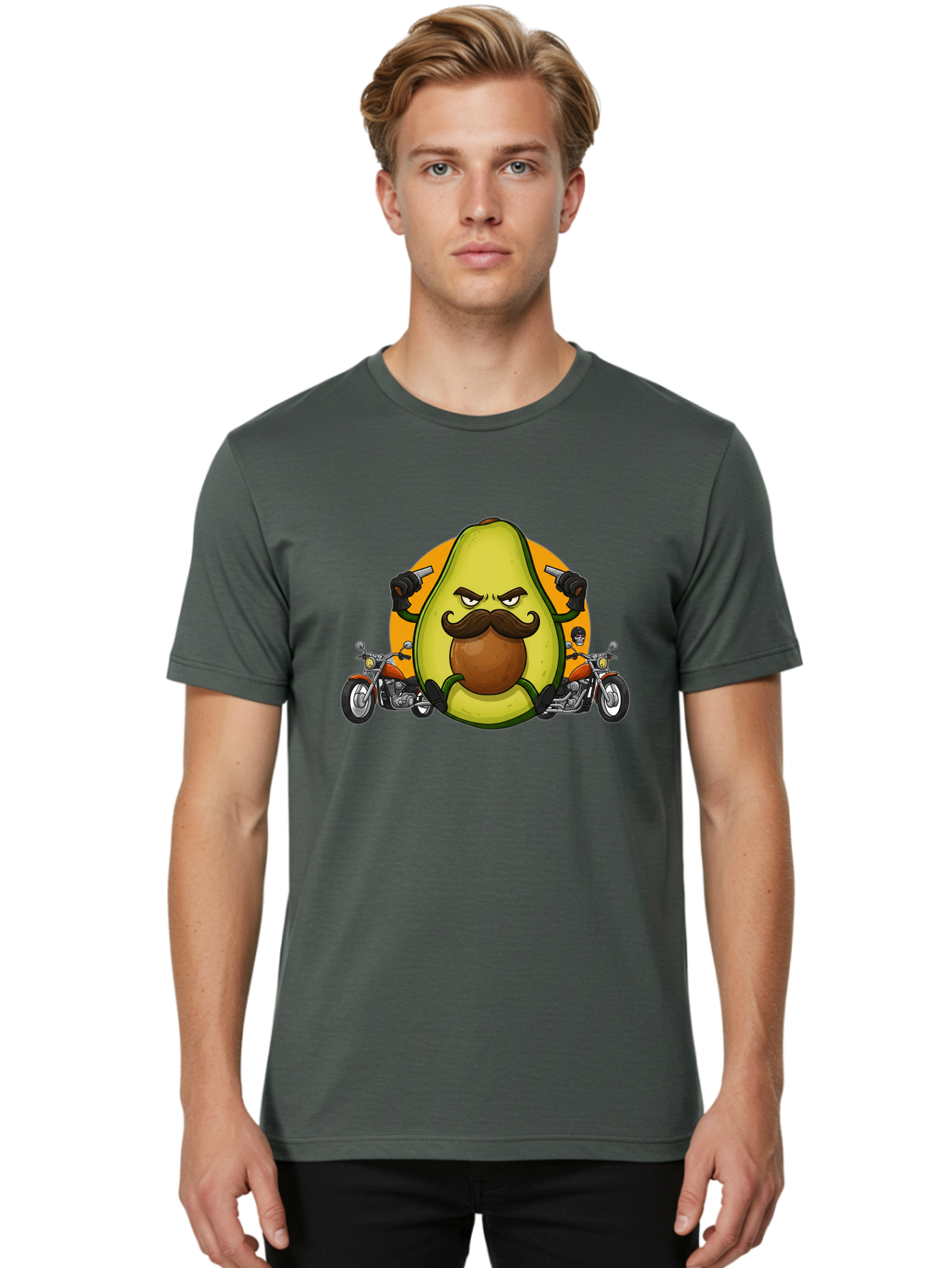 Avocado-With-Mustache Men'S Graphic Tee, 100% Cotton, Comfortable Casual Summer Wear, Machine Washable, Vintage Camera, Old Camera, Antique Camera, Black Camera, Classic Photography, Photography Equipment, Nostalgic Device, Film Camera, Baj985 22