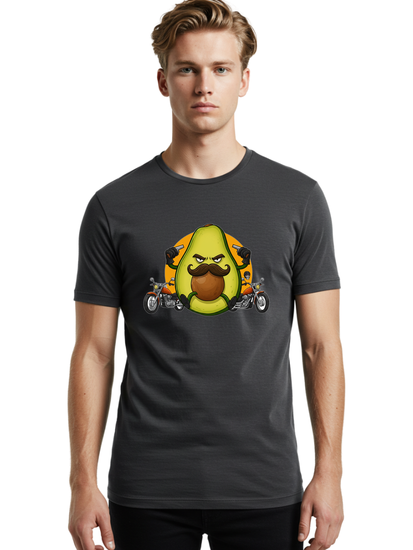 Avocado-With-Mustache Men'S Graphic Tee, 100% Cotton, Comfortable Casual Summer Wear, Machine Washable, Vintage Camera, Old Camera, Antique Camera, Black Camera, Classic Photography, Photography Equipment, Nostalgic Device, Film Camera, Baj985 24