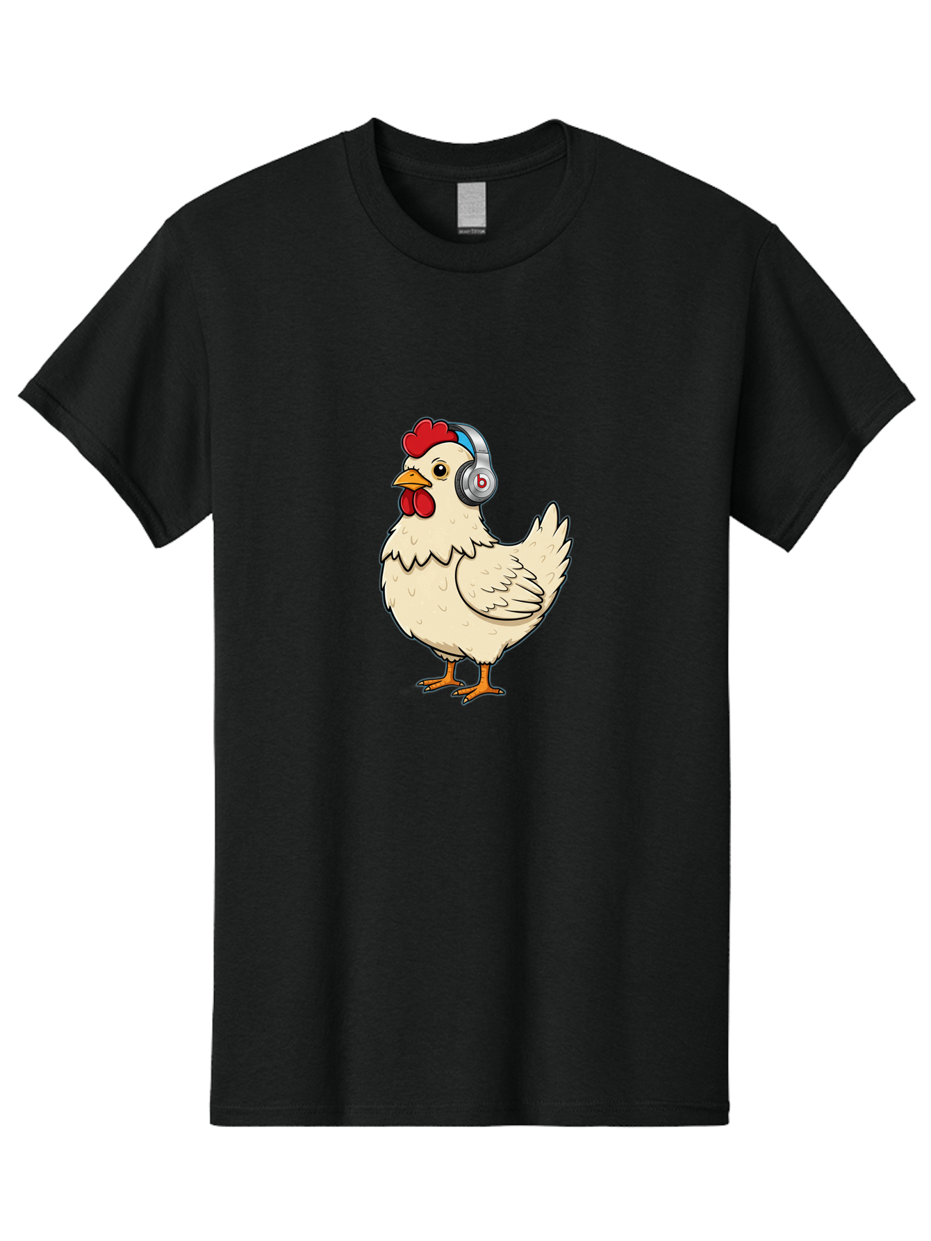 B-Headphones-Chicken Men'S Graphic Tee, 100% Cotton, Comfortable Casual Summer Wear, Machine Washable, Vintage Camera, Old Camera, Antique Camera, Black Camera, Classic Photography, Photography Equipment, Nostalgic Device, Film Camera, Baj990 5