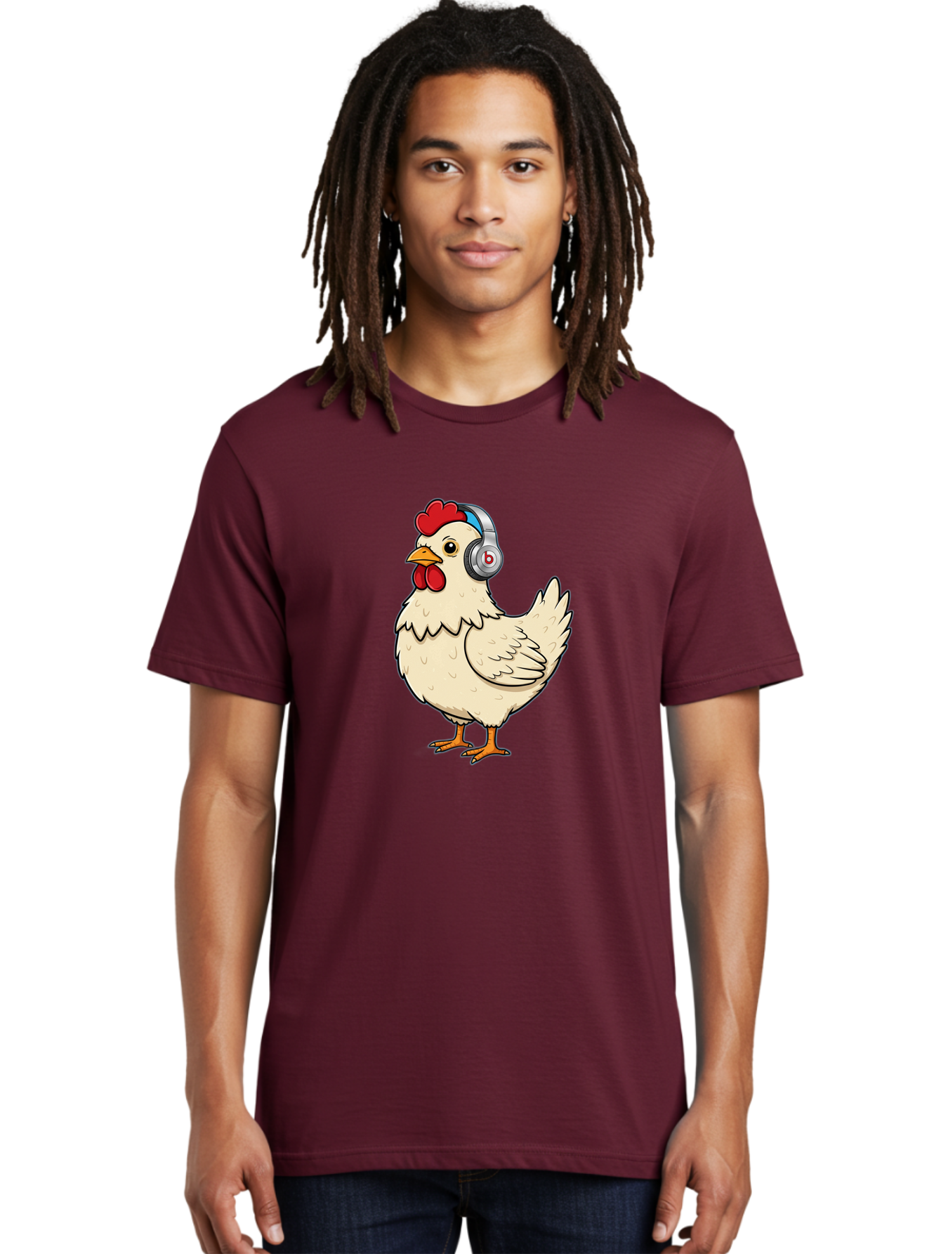 B-Headphones-Chicken Men'S Graphic Tee, 100% Cotton, Comfortable Casual Summer Wear, Machine Washable, Vintage Camera, Old Camera, Antique Camera, Black Camera, Classic Photography, Photography Equipment, Nostalgic Device, Film Camera, Baj990 28