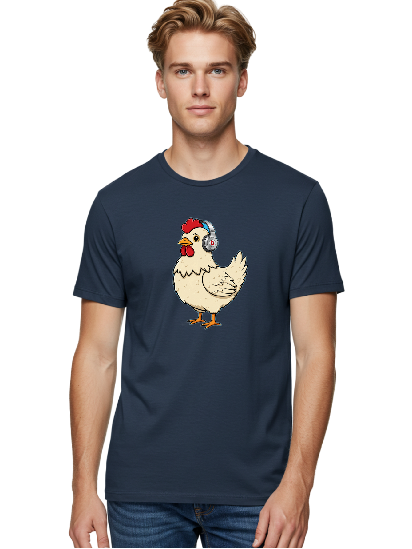 B-Headphones-Chicken Men'S Graphic Tee, 100% Cotton, Comfortable Casual Summer Wear, Machine Washable, Vintage Camera, Old Camera, Antique Camera, Black Camera, Classic Photography, Photography Equipment, Nostalgic Device, Film Camera, Baj990 14