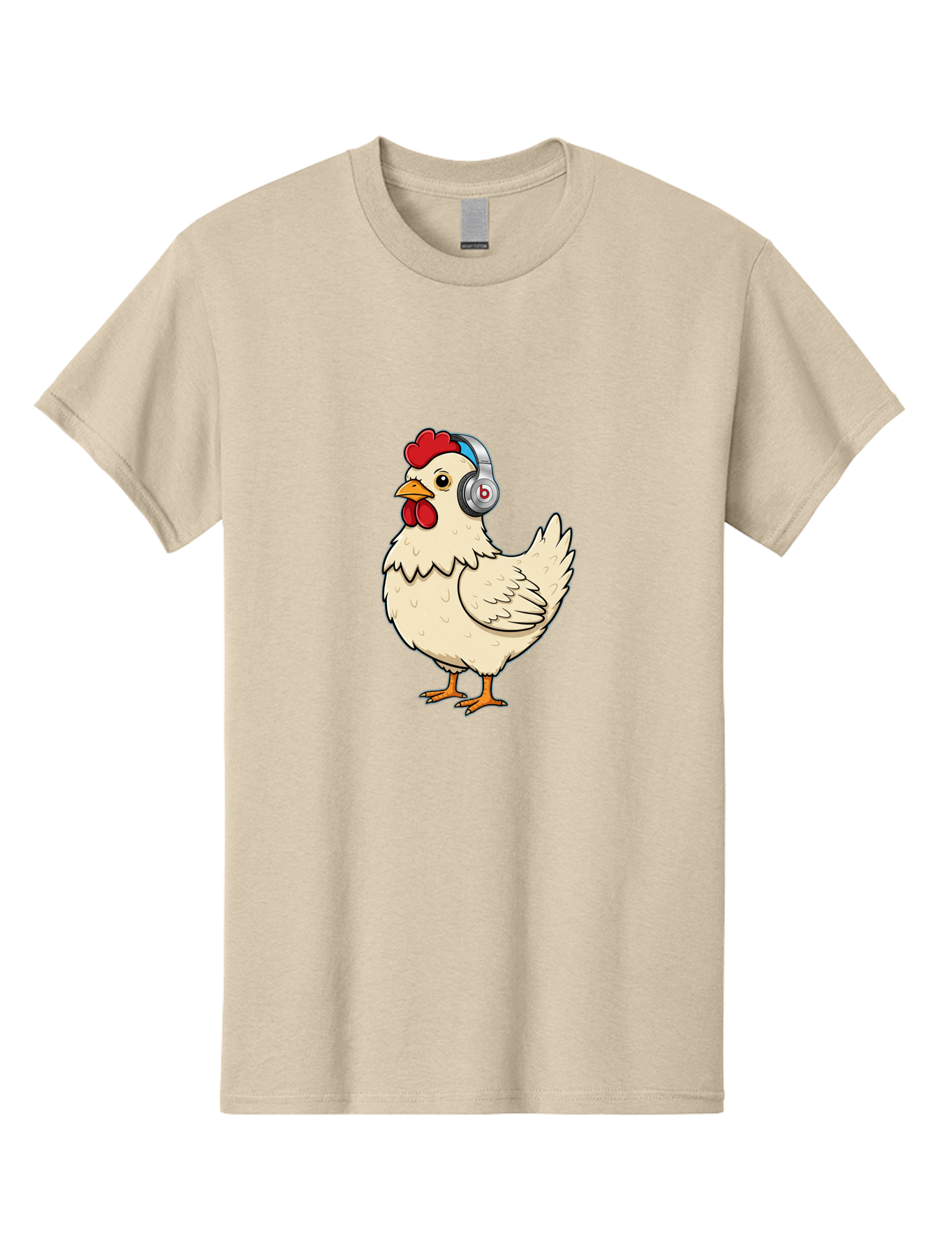 B-Headphones-Chicken Men'S Graphic Tee, 100% Cotton, Comfortable Casual Summer Wear, Machine Washable, Vintage Camera, Old Camera, Antique Camera, Black Camera, Classic Photography, Photography Equipment, Nostalgic Device, Film Camera, Baj990 9