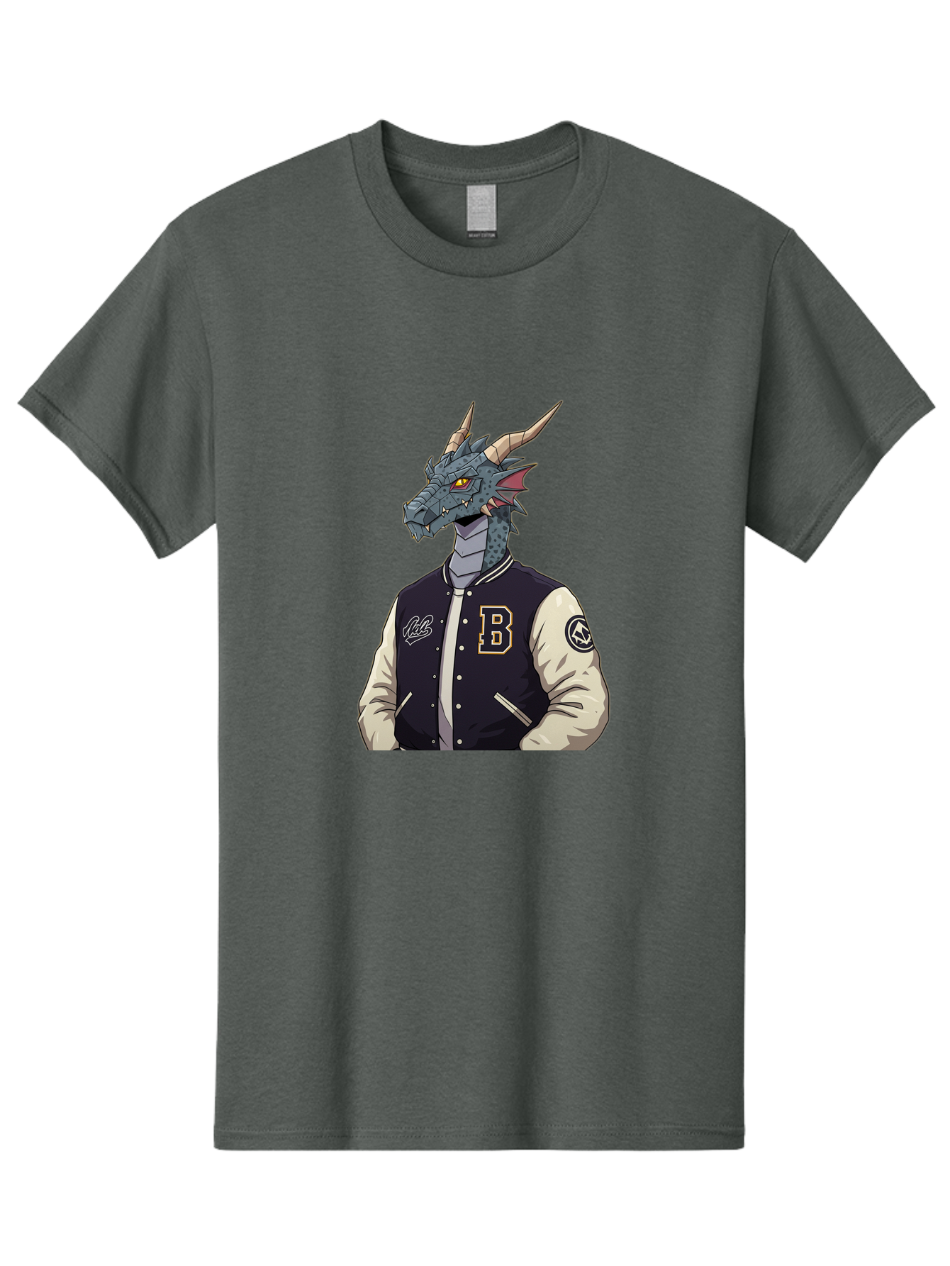 B-Letter-Jacket-Dragon Men'S Graphic Tee, 100% Cotton, Comfortable Casual Summer Wear, Machine Washable, Vintage Camera, Old Camera, Antique Camera, Black Camera, Classic Photography, Photography Equipment, Nostalgic Device, Film Camera, Baj992 29