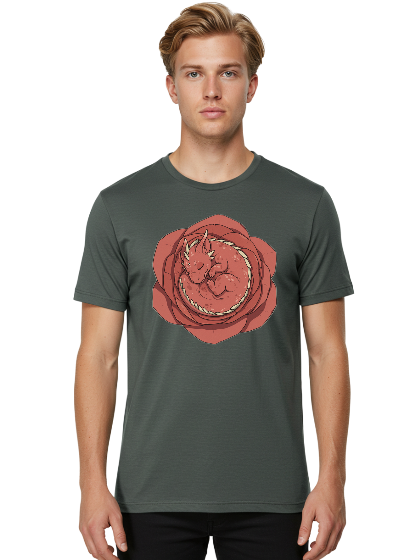 Baby-Dragon-In-Flower Men'S Graphic Tee, 100% Cotton, Comfortable Casual Summer Wear, Machine Washable, Vintage Camera, Old Camera, Antique Camera, Black Camera, Classic Photography, Photography Equipment, Nostalgic Device, Film Camera, Baj996 20