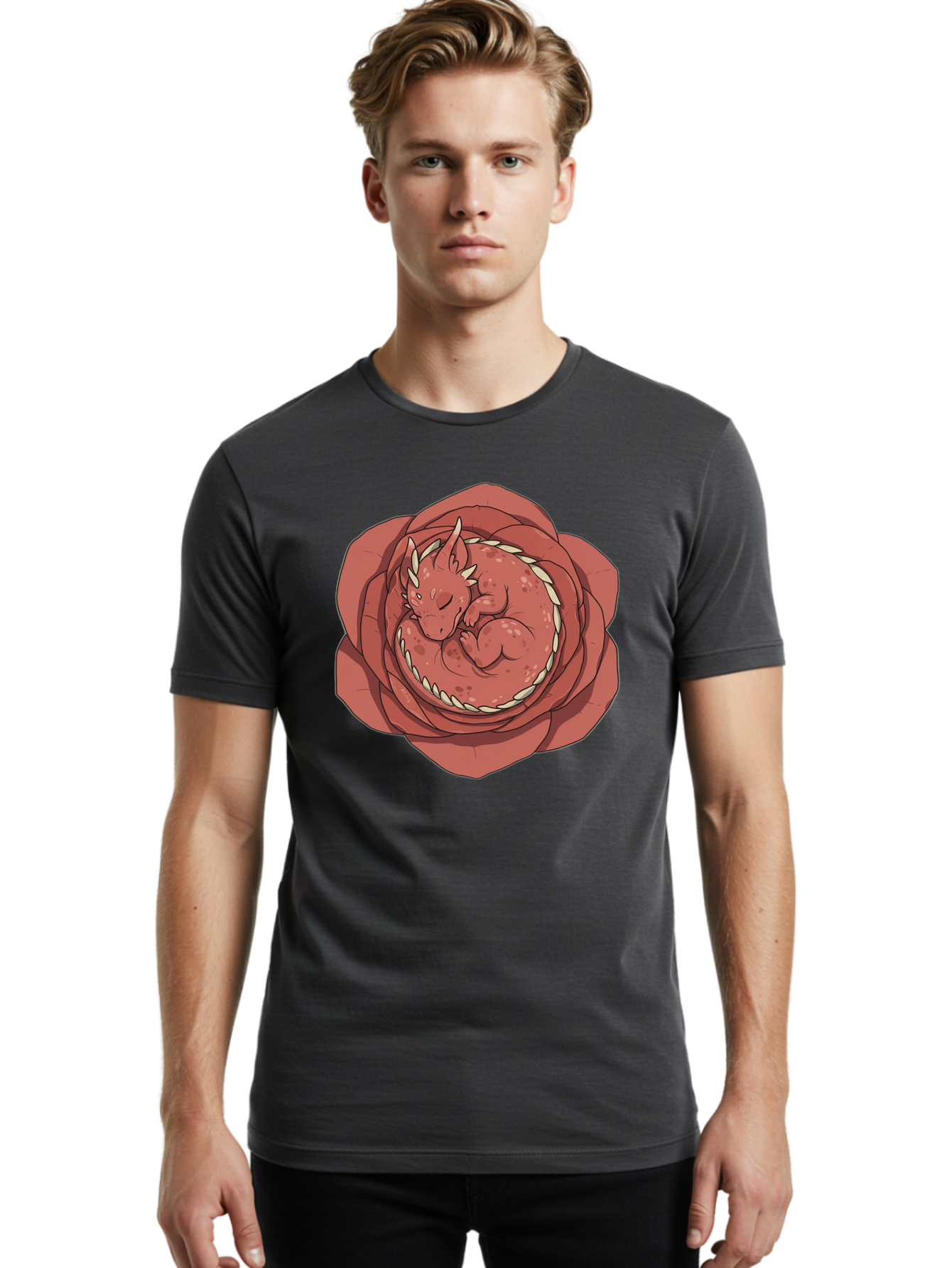 Baby-Dragon-In-Flower Men'S Graphic Tee, 100% Cotton, Comfortable Casual Summer Wear, Machine Washable, Vintage Camera, Old Camera, Antique Camera, Black Camera, Classic Photography, Photography Equipment, Nostalgic Device, Film Camera, Baj996 28