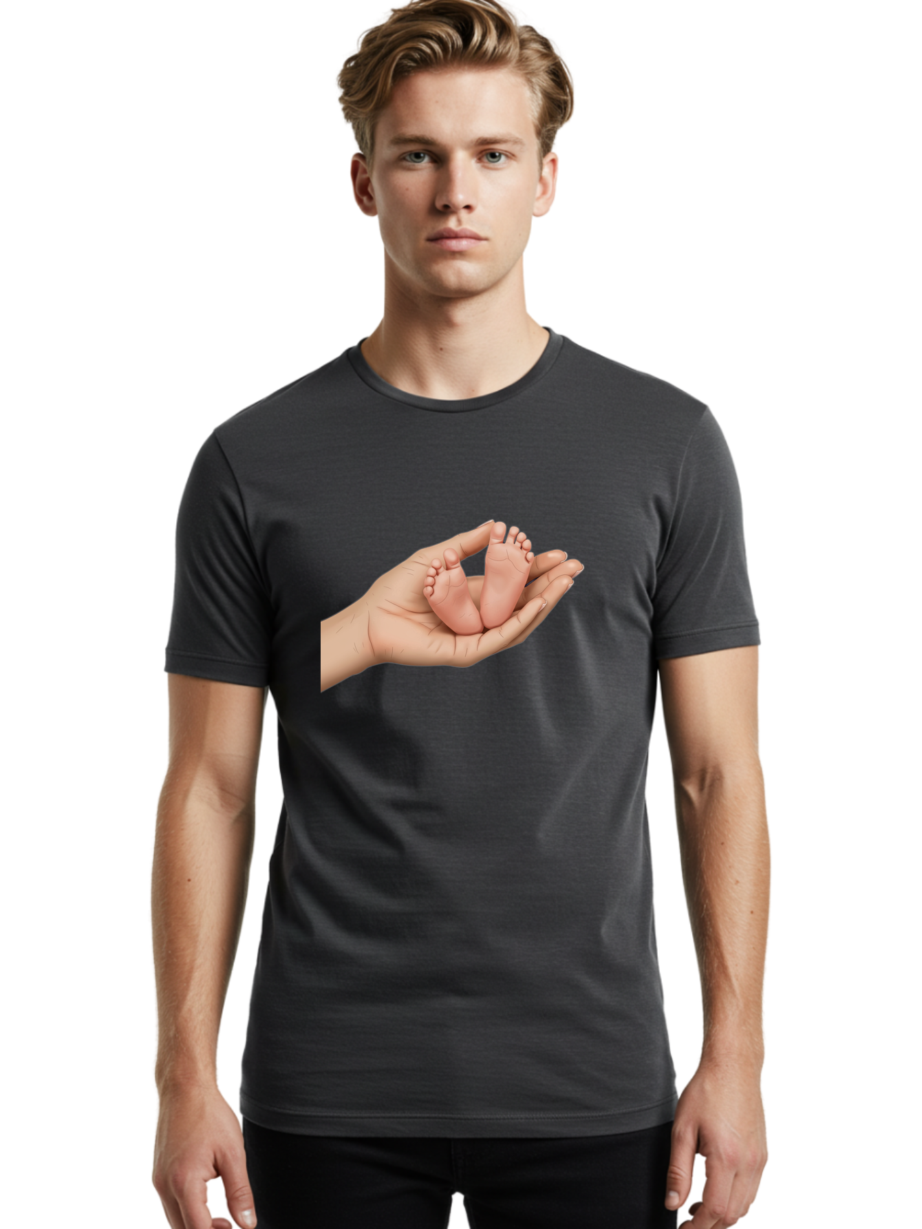 Baby-Feet-1 Men'S Graphic Tee, 100% Cotton, Comfortable Casual Summer Wear, Machine Washable, Vintage Camera, Old Camera, Antique Camera, Black Camera, Classic Photography, Photography Equipment, Nostalgic Device, Film Camera, Camera Art Bak001 16