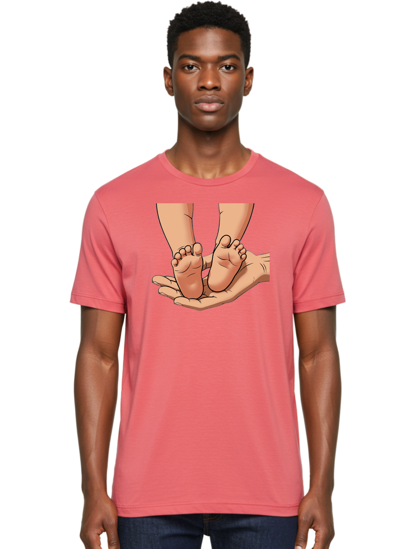 Baby-Feet-2 Men'S Graphic Tee, 100% Cotton, Comfortable Casual Summer Wear, Machine Washable, Vintage Camera, Old Camera, Antique Camera, Black Camera, Classic Photography, Photography Equipment, Nostalgic Device, Film Camera, Camera Art Bak002 16