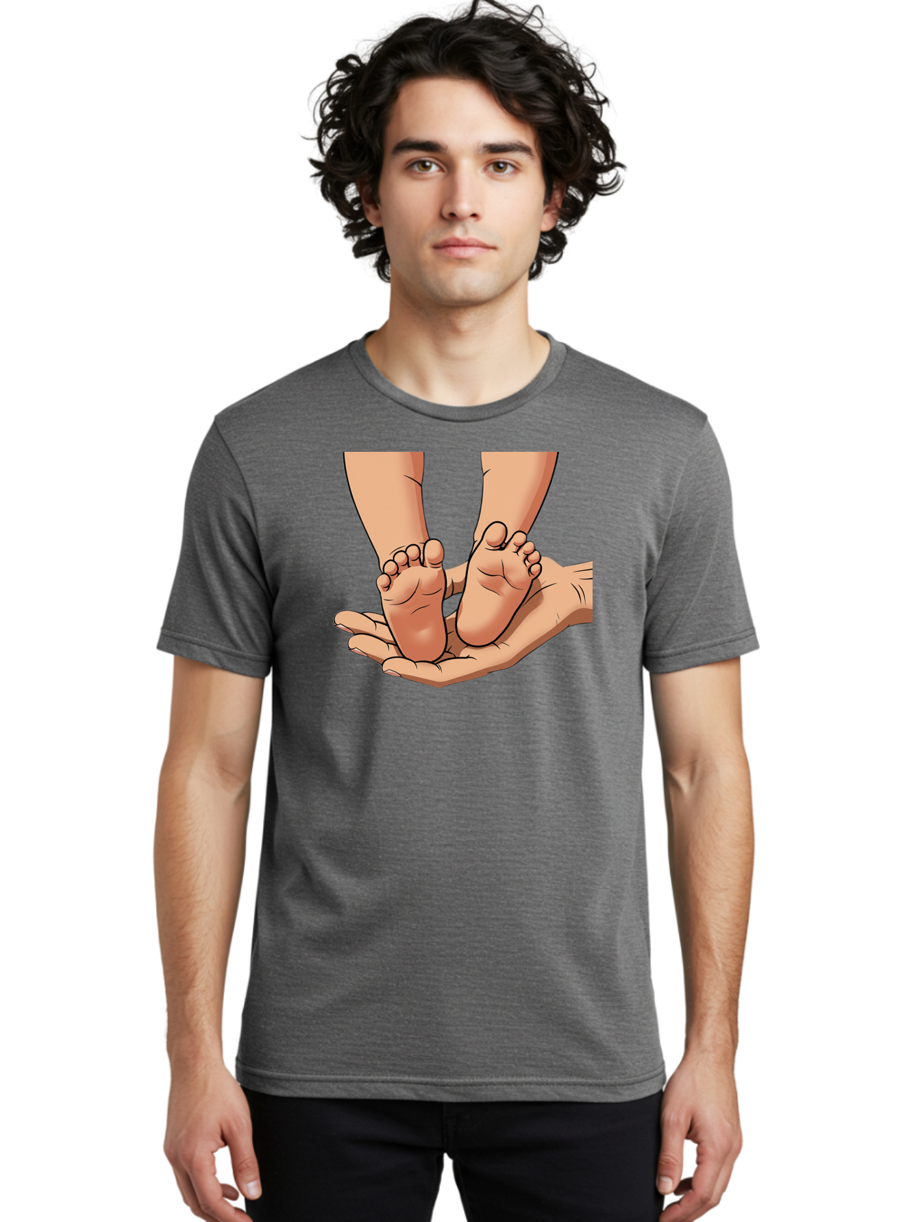 Baby-Feet-2 Men'S Graphic Tee, 100% Cotton, Comfortable Casual Summer Wear, Machine Washable, Vintage Camera, Old Camera, Antique Camera, Black Camera, Classic Photography, Photography Equipment, Nostalgic Device, Film Camera, Camera Art Bak002 25