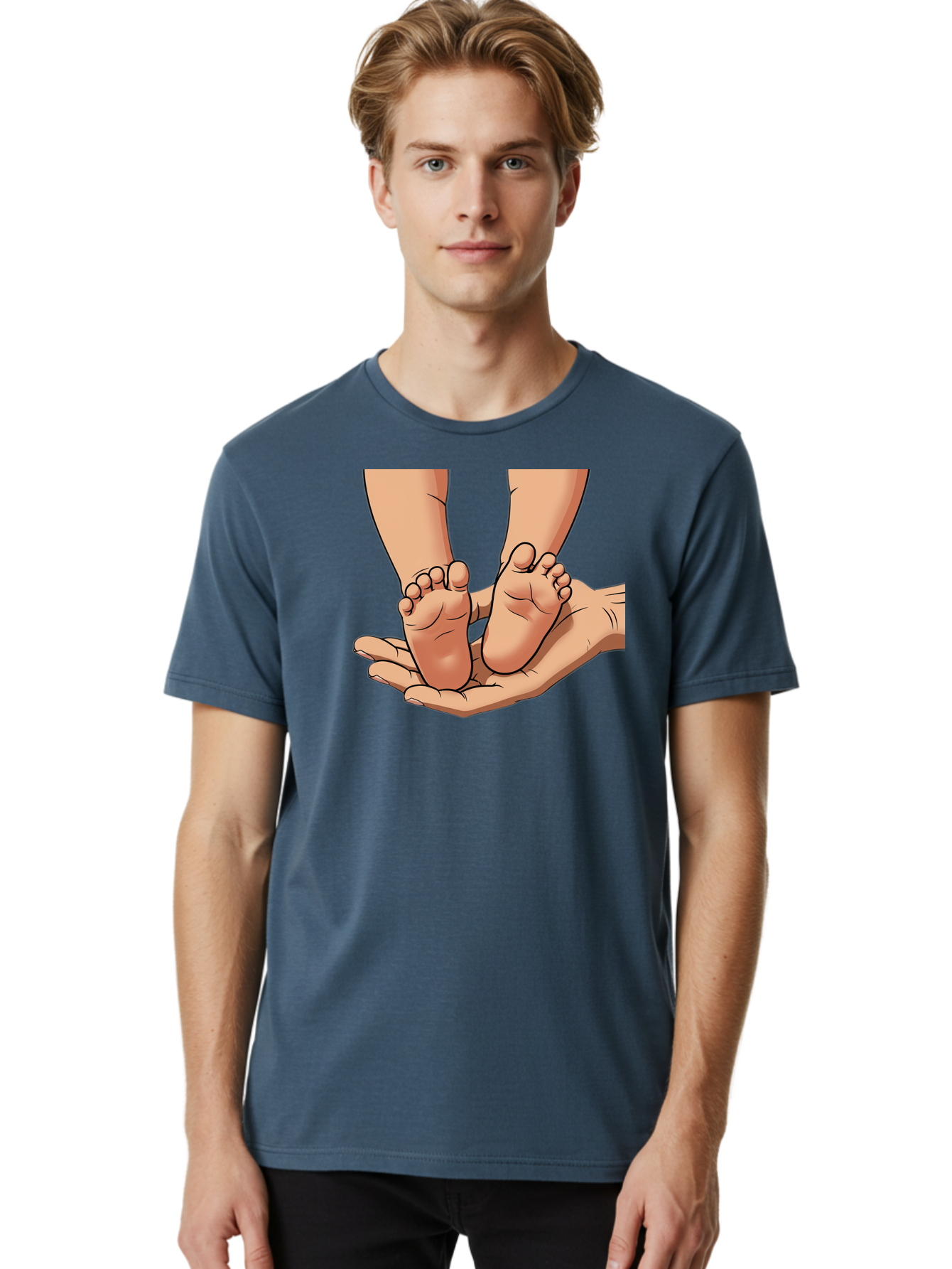 Baby-Feet-2 Men'S Graphic Tee, 100% Cotton, Comfortable Casual Summer Wear, Machine Washable, Vintage Camera, Old Camera, Antique Camera, Black Camera, Classic Photography, Photography Equipment, Nostalgic Device, Film Camera, Camera Art Bak002 26