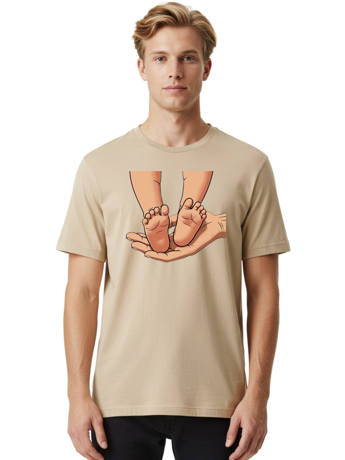 Baby-Feet-2 Men'S Graphic Tee, 100% Cotton, Comfortable Casual Summer Wear, Machine Washable, Vintage Camera, Old Camera, Antique Camera, Black Camera, Classic Photography, Photography Equipment, Nostalgic Device, Film Camera, Camera Art Bak002 22