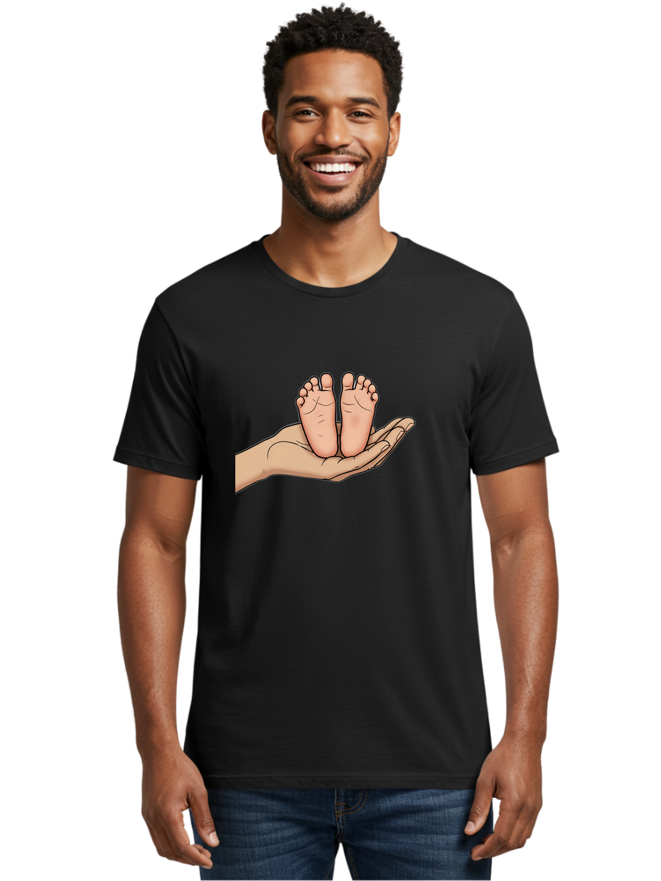 Baby-Feet-3 Men'S Graphic Tee, 100% Cotton, Comfortable Casual Summer Wear, Machine Washable, Vintage Camera, Old Camera, Antique Camera, Black Camera, Classic Photography, Photography Equipment, Nostalgic Device, Film Camera, Camera Art Bak003 20