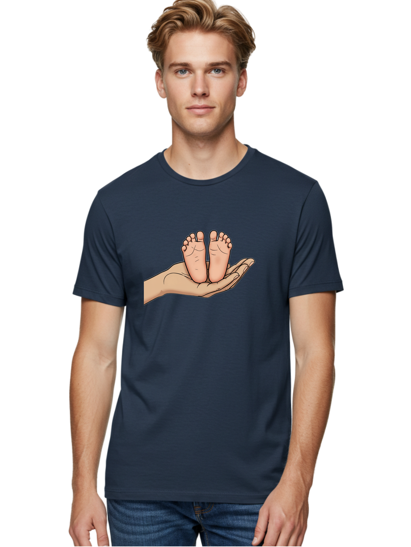 Baby-Feet-3 Men'S Graphic Tee, 100% Cotton, Comfortable Casual Summer Wear, Machine Washable, Vintage Camera, Old Camera, Antique Camera, Black Camera, Classic Photography, Photography Equipment, Nostalgic Device, Film Camera, Camera Art Bak003 30