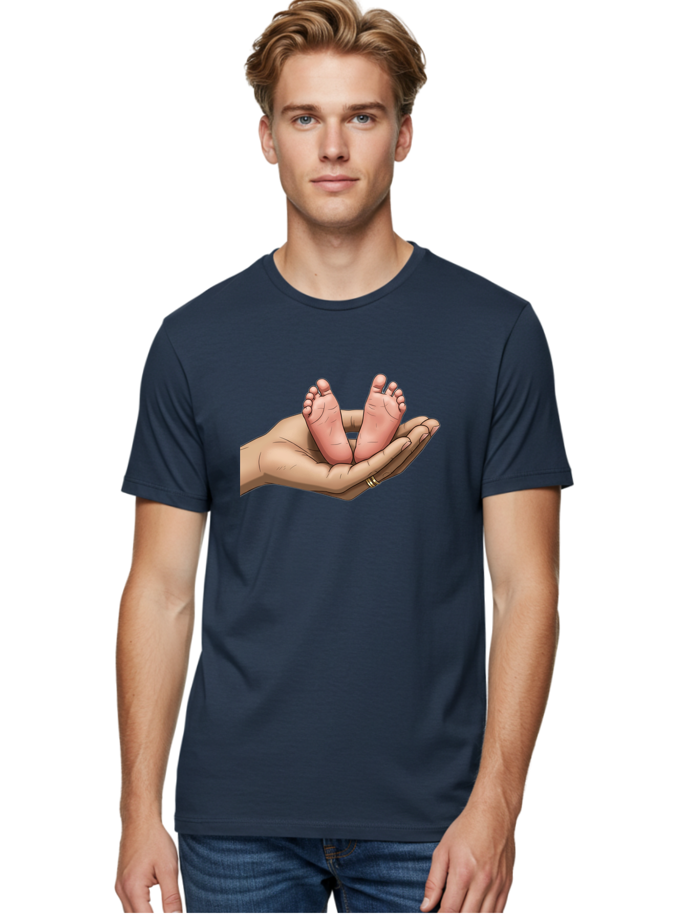 Baby-Feet-4 Men'S Graphic Tee, 100% Cotton, Comfortable Casual Summer Wear, Machine Washable, Vintage Camera, Old Camera, Antique Camera, Black Camera, Classic Photography, Photography Equipment, Nostalgic Device, Film Camera, Camera Art Bak004 18