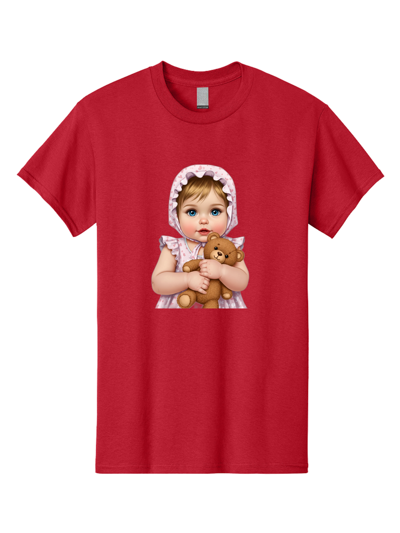 Baby-Girl-Hugging-Teddy Men'S Graphic Tee, 100% Cotton, Comfortable Casual Summer Wear, Machine Washable, Vintage Camera, Old Camera, Antique Camera, Black Camera, Classic Photography, Photography Equipment, Nostalgic Device, Film Camera, Bak007 13