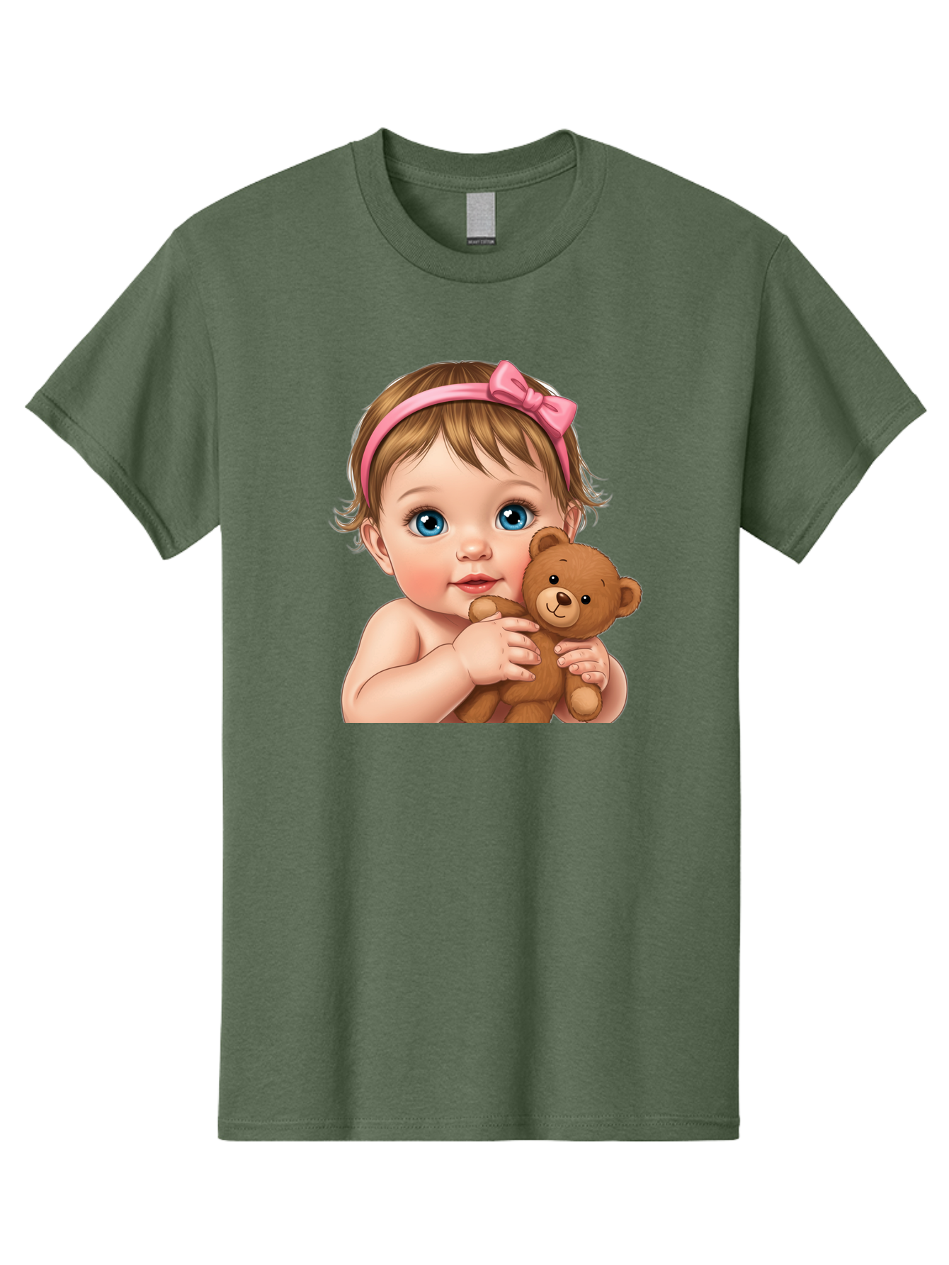 Baby-Girl-With-Teddy-1 Men'S Graphic Tee, 100% Cotton, Comfortable Casual Summer Wear, Machine Washable, Vintage Camera, Old Camera, Antique Camera, Black Camera, Classic Photography, Photography Equipment, Nostalgic Device, Film Camera, Bak008 6