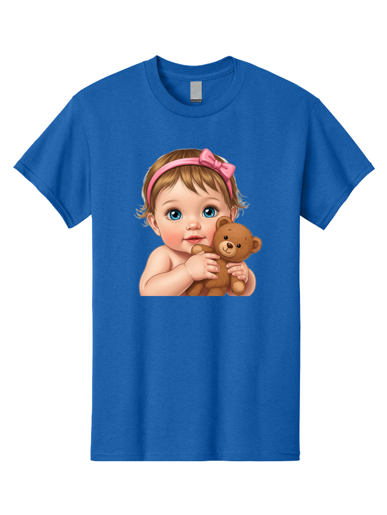 Baby-Girl-With-Teddy-1 Men'S Graphic Tee, 100% Cotton, Comfortable Casual Summer Wear, Machine Washable, Vintage Camera, Old Camera, Antique Camera, Black Camera, Classic Photography, Photography Equipment, Nostalgic Device, Film Camera, Bak008 13