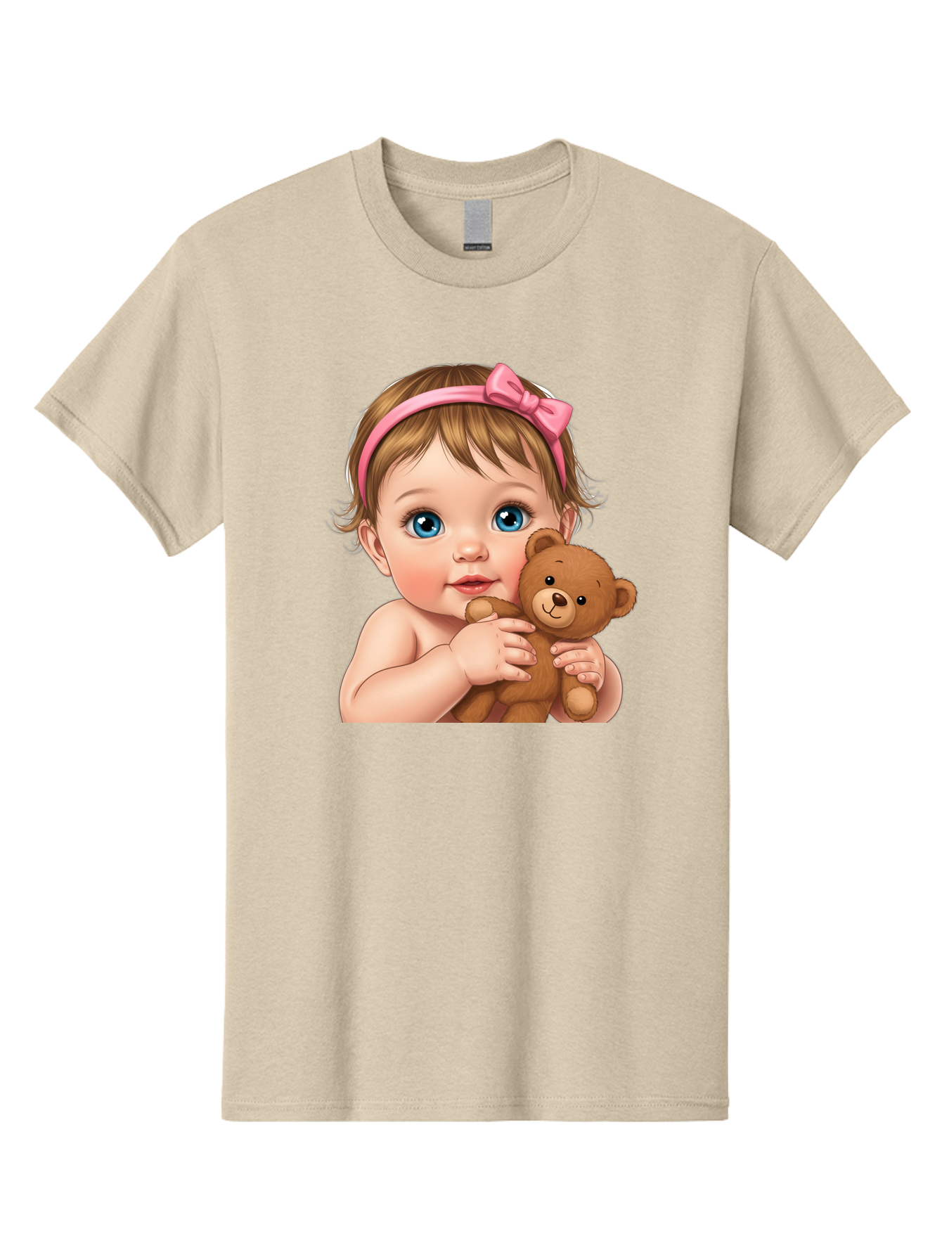 Baby-Girl-With-Teddy-1 Men'S Graphic Tee, 100% Cotton, Comfortable Casual Summer Wear, Machine Washable, Vintage Camera, Old Camera, Antique Camera, Black Camera, Classic Photography, Photography Equipment, Nostalgic Device, Film Camera, Bak008 15