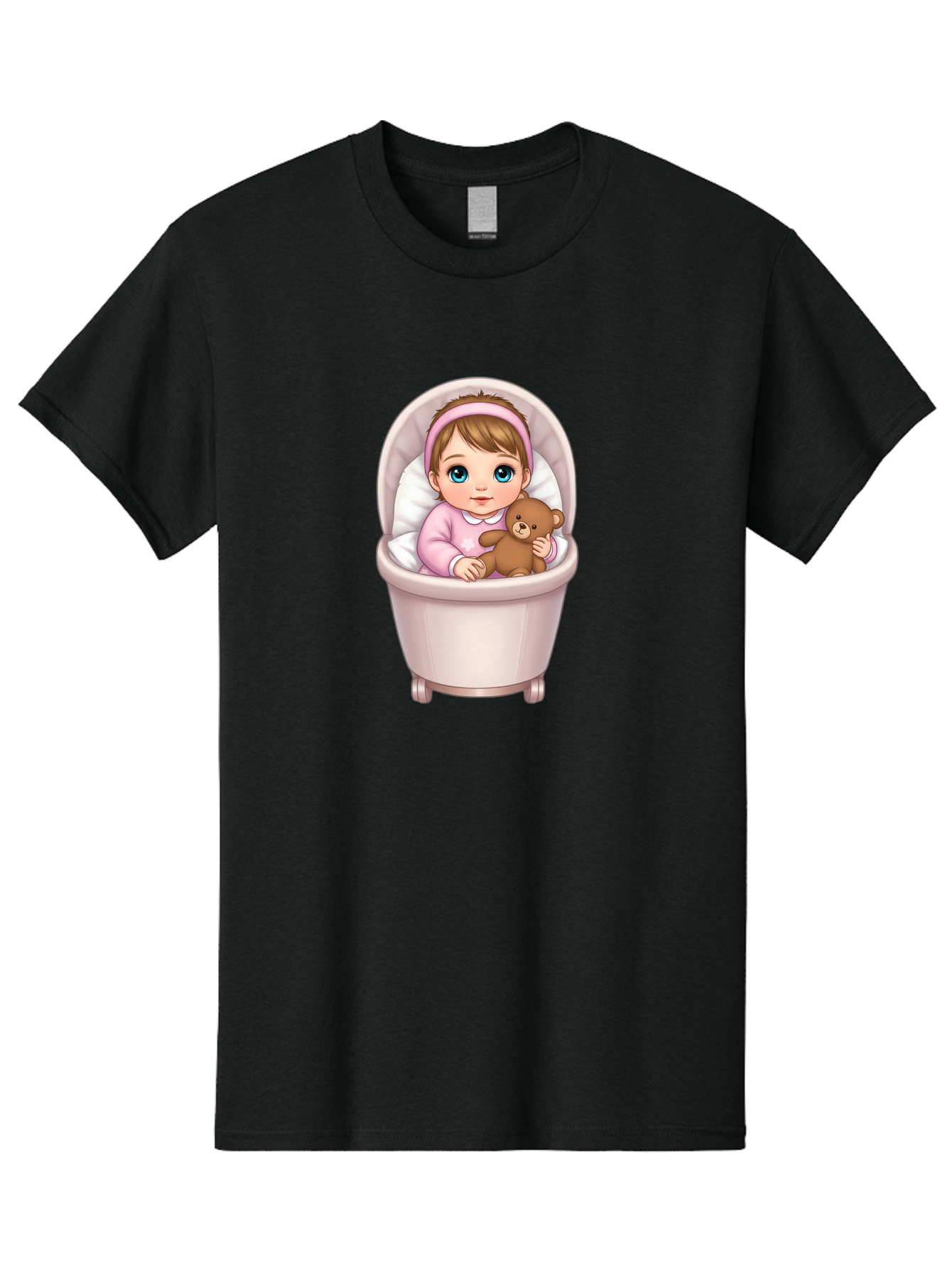 Baby-Girl-With-Teddy-2 Men'S Graphic Tee, 100% Cotton, Comfortable Casual Summer Wear, Machine Washable, Vintage Camera, Old Camera, Antique Camera, Black Camera, Classic Photography, Photography Equipment, Nostalgic Device, Film Camera, Bak009 10