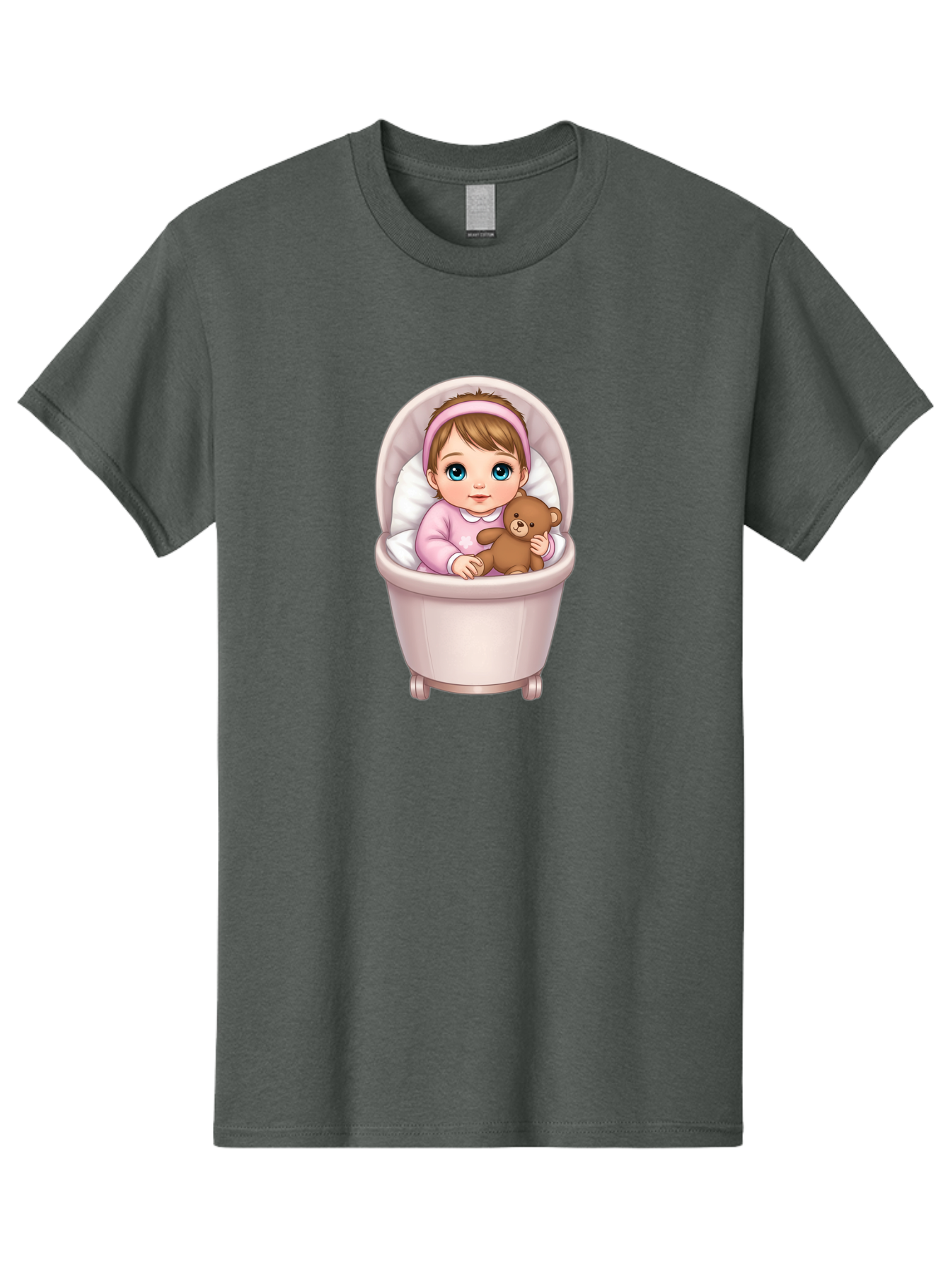 Baby-Girl-With-Teddy-2 Men'S Graphic Tee, 100% Cotton, Comfortable Casual Summer Wear, Machine Washable, Vintage Camera, Old Camera, Antique Camera, Black Camera, Classic Photography, Photography Equipment, Nostalgic Device, Film Camera, Bak009 4