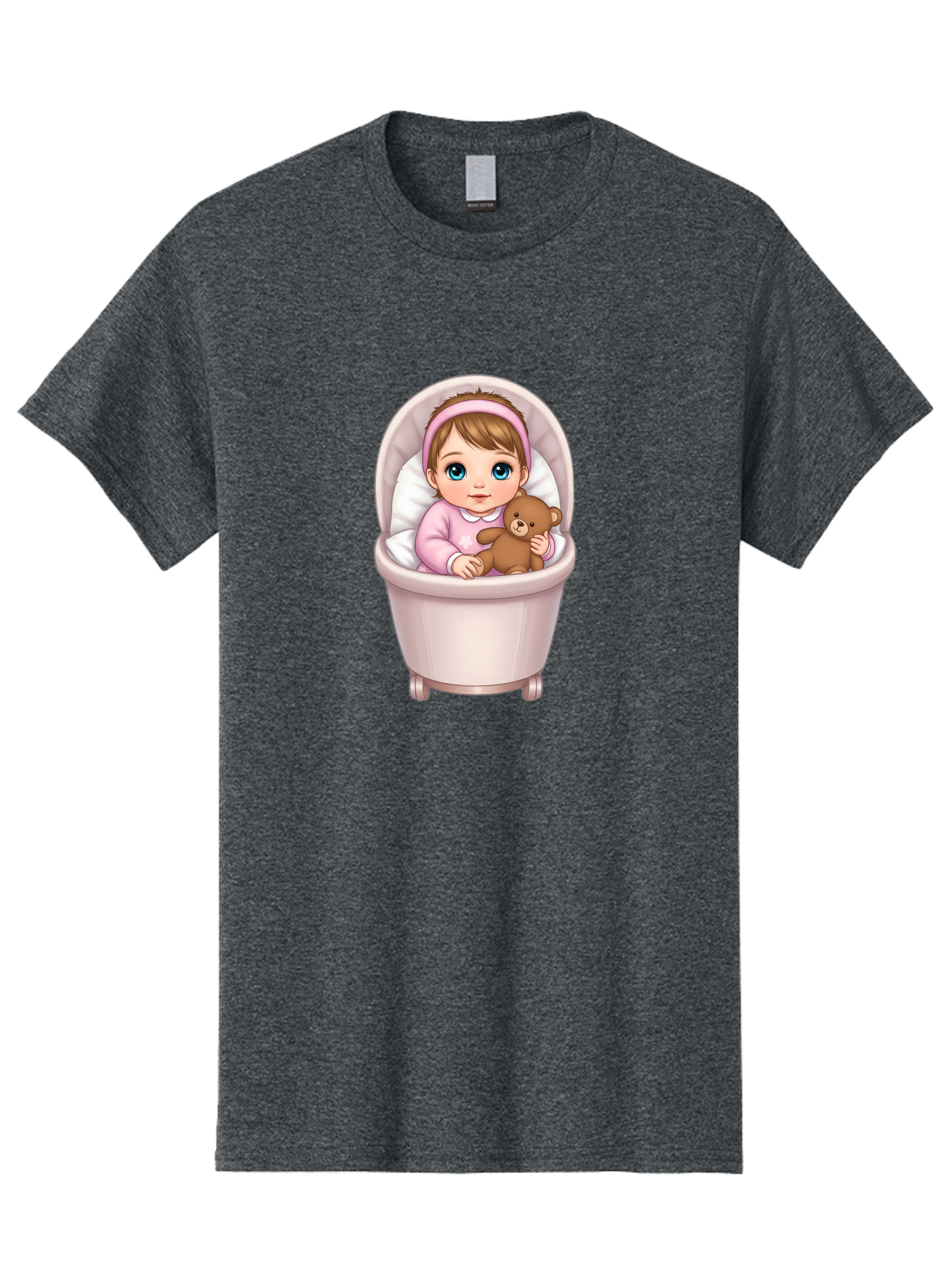 Baby-Girl-With-Teddy-2 Men'S Graphic Tee, 100% Cotton, Comfortable Casual Summer Wear, Machine Washable, Vintage Camera, Old Camera, Antique Camera, Black Camera, Classic Photography, Photography Equipment, Nostalgic Device, Film Camera, Bak009 8