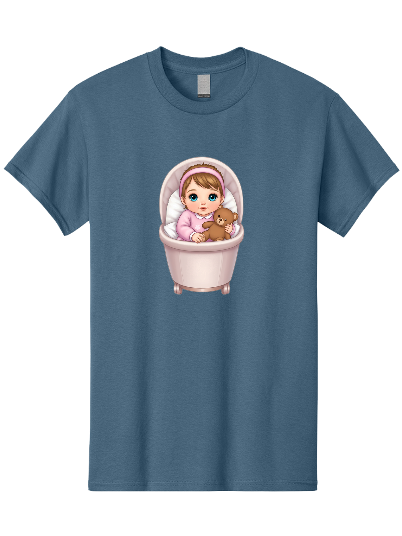 Baby-Girl-With-Teddy-2 Men'S Graphic Tee, 100% Cotton, Comfortable Casual Summer Wear, Machine Washable, Vintage Camera, Old Camera, Antique Camera, Black Camera, Classic Photography, Photography Equipment, Nostalgic Device, Film Camera, Bak009 3