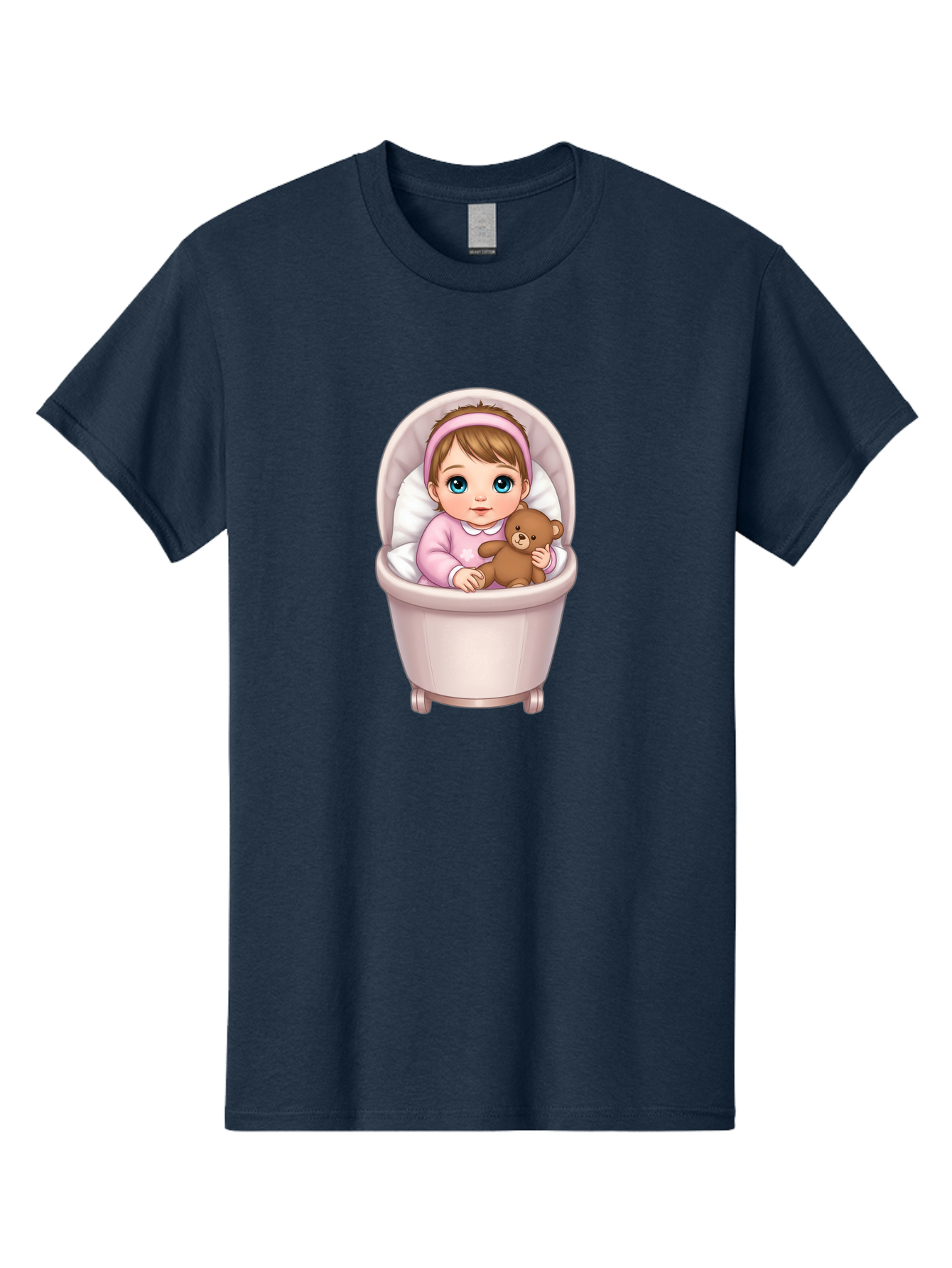 Baby-Girl-With-Teddy-2 Men'S Graphic Tee, 100% Cotton, Comfortable Casual Summer Wear, Machine Washable, Vintage Camera, Old Camera, Antique Camera, Black Camera, Classic Photography, Photography Equipment, Nostalgic Device, Film Camera, Bak009 13