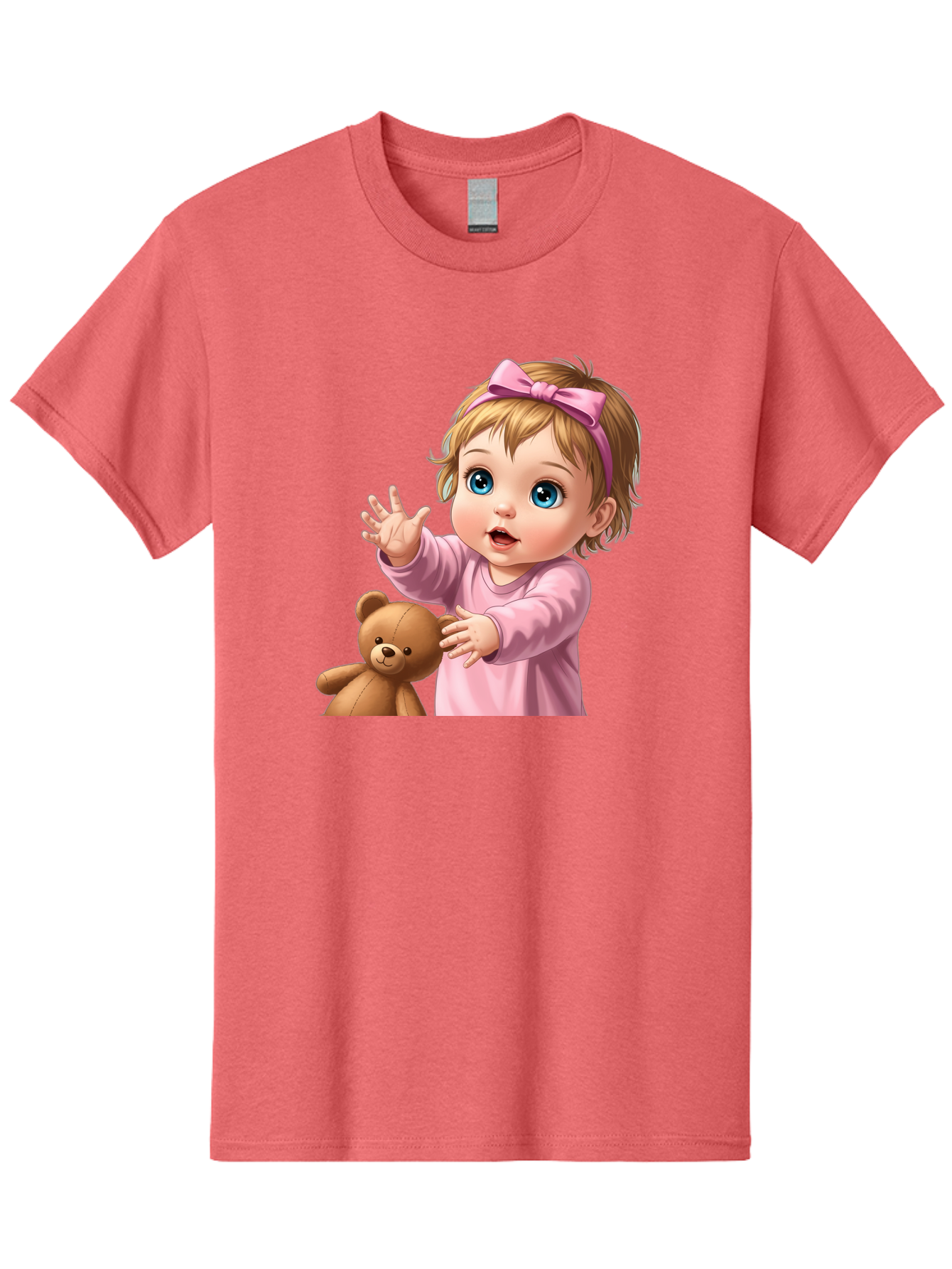Baby-Girl-With-Teddy-3 Men'S Graphic Tee, 100% Cotton, Comfortable Casual Summer Wear, Machine Washable, Vintage Camera, Old Camera, Antique Camera, Black Camera, Classic Photography, Photography Equipment, Nostalgic Device, Film Camera, Bak010 3