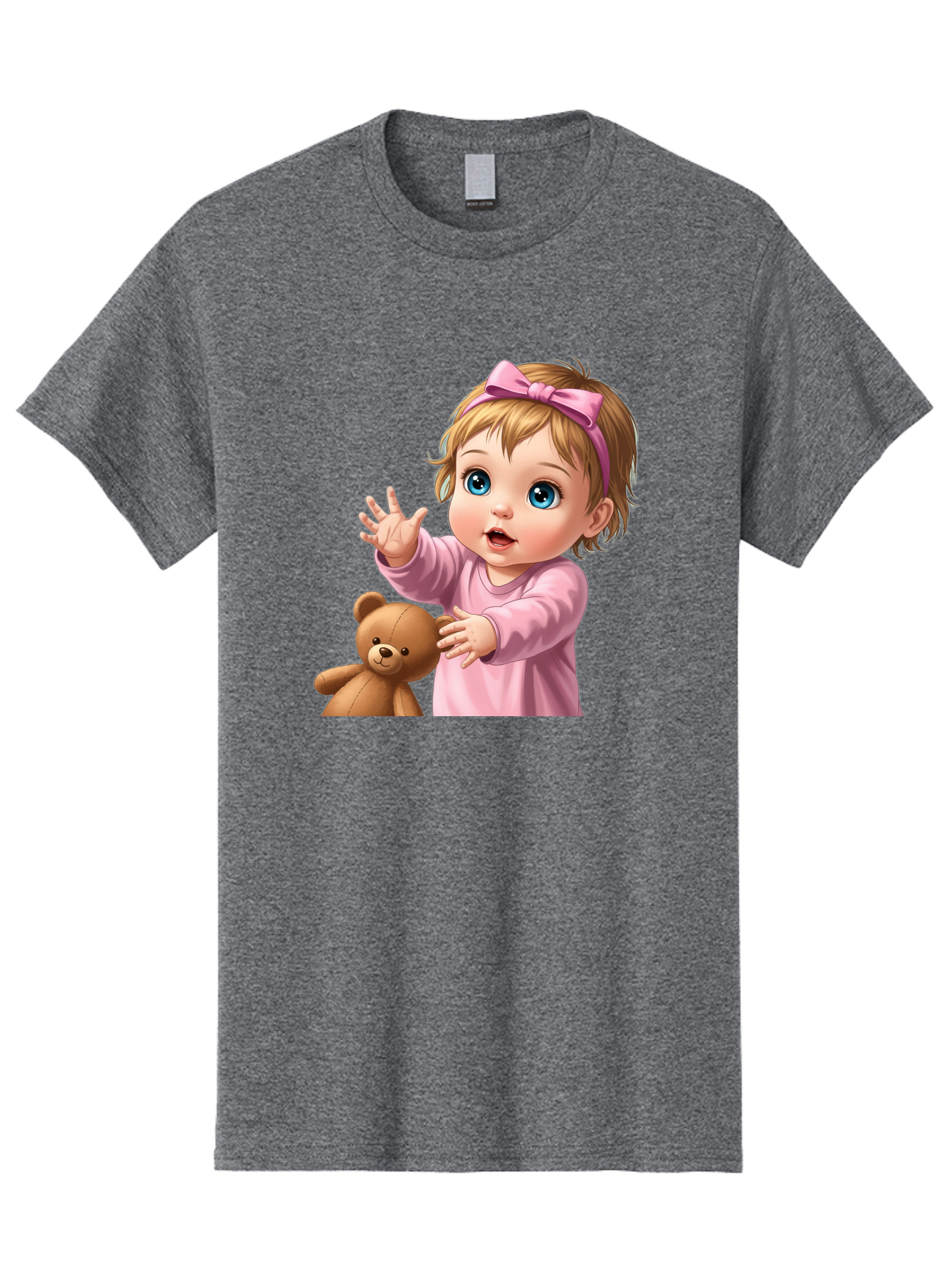 Baby-Girl-With-Teddy-3 Men'S Graphic Tee, 100% Cotton, Comfortable Casual Summer Wear, Machine Washable, Vintage Camera, Old Camera, Antique Camera, Black Camera, Classic Photography, Photography Equipment, Nostalgic Device, Film Camera, Bak010 9