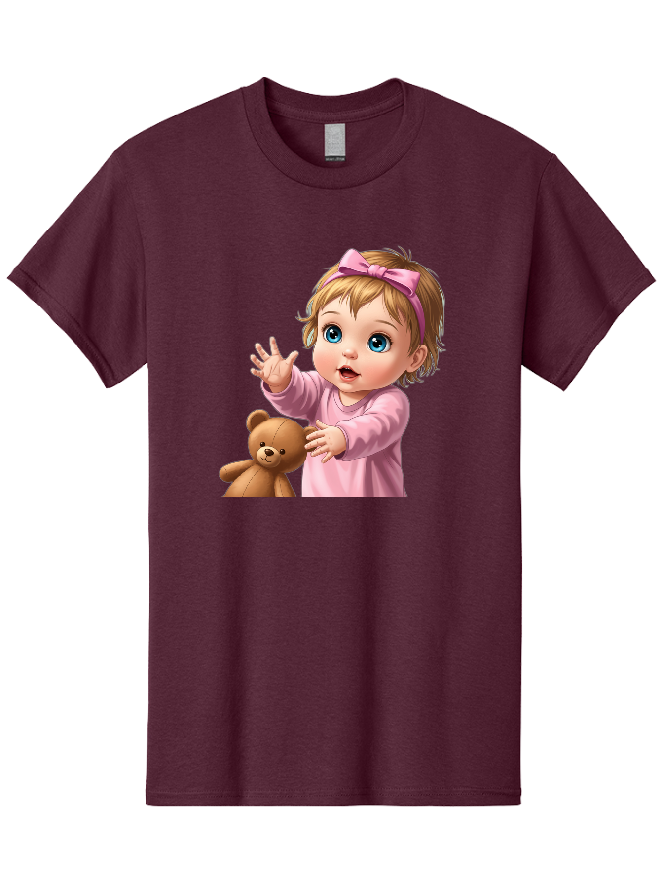 Baby-Girl-With-Teddy-3 Men'S Graphic Tee, 100% Cotton, Comfortable Casual Summer Wear, Machine Washable, Vintage Camera, Old Camera, Antique Camera, Black Camera, Classic Photography, Photography Equipment, Nostalgic Device, Film Camera, Bak010 14