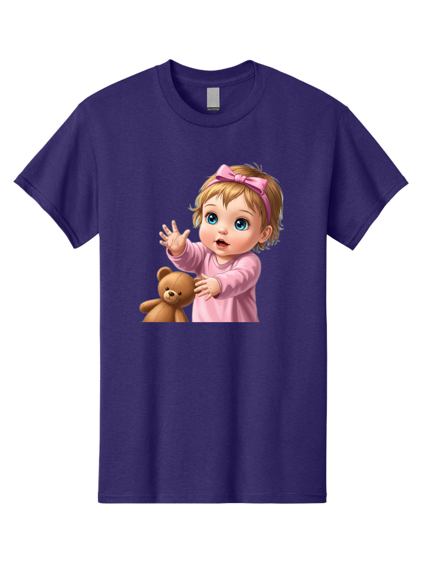 Baby-Girl-With-Teddy-3 Men'S Graphic Tee, 100% Cotton, Comfortable Casual Summer Wear, Machine Washable, Vintage Camera, Old Camera, Antique Camera, Black Camera, Classic Photography, Photography Equipment, Nostalgic Device, Film Camera, Bak010 5