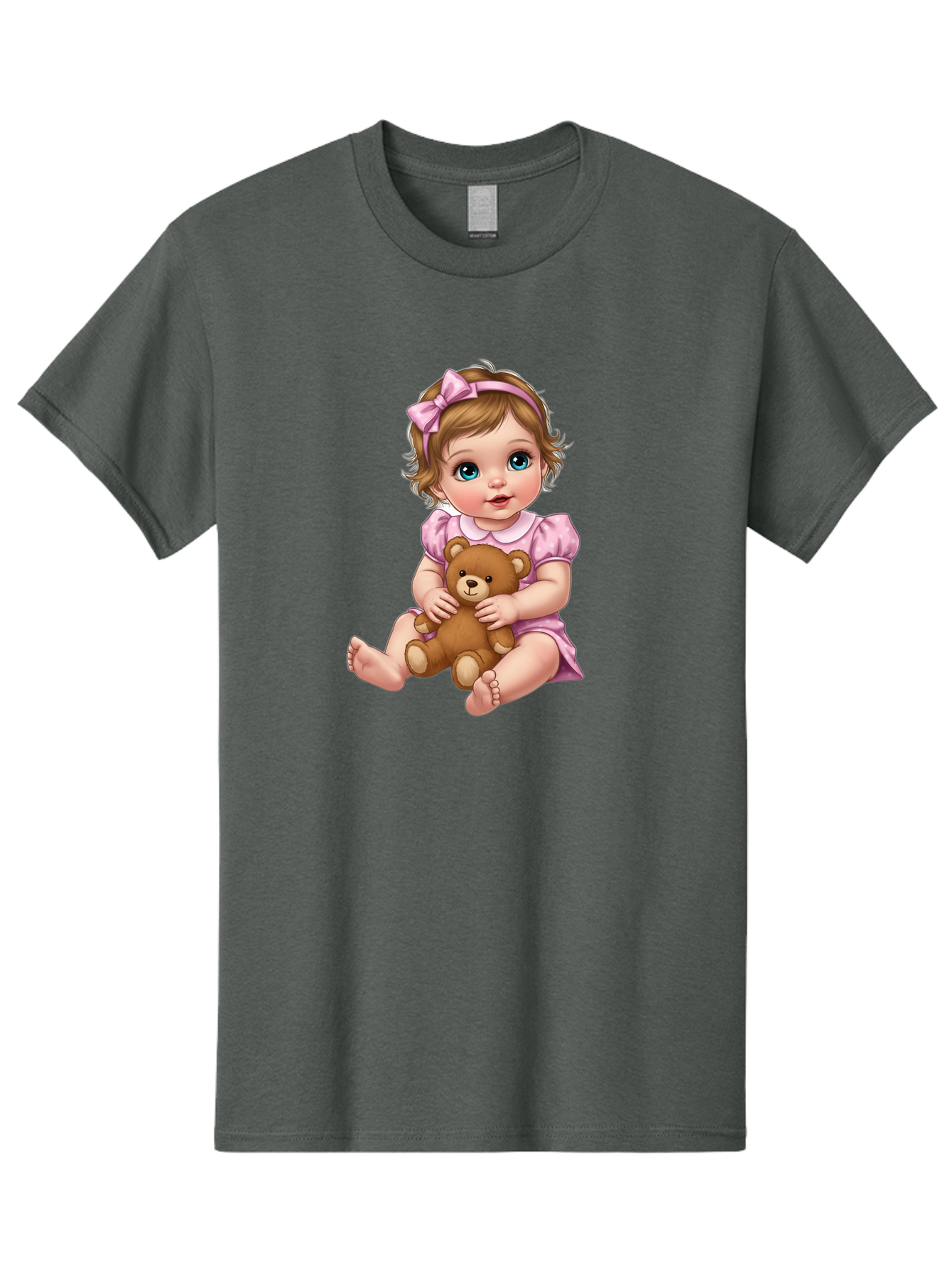 Baby-Girl-With-Teddy-Bear-1 Men'S Graphic Tee, 100% Cotton, Comfortable Casual Summer Wear, Machine Washable, Vintage Camera, Old Camera, Antique Camera, Black Camera, Classic Photography, Photography Equipment, Nostalgic Device, Film Camera, Bak011 8