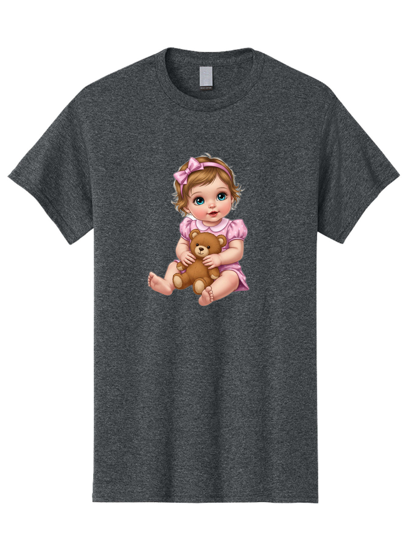 Baby-Girl-With-Teddy-Bear-1 Men'S Graphic Tee, 100% Cotton, Comfortable Casual Summer Wear, Machine Washable, Vintage Camera, Old Camera, Antique Camera, Black Camera, Classic Photography, Photography Equipment, Nostalgic Device, Film Camera, Bak011 7