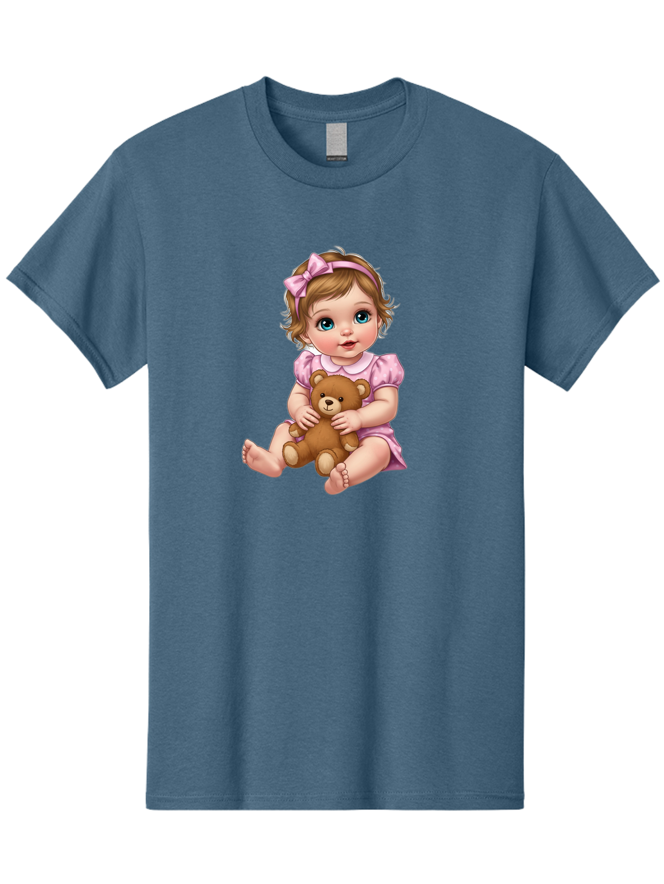 Baby-Girl-With-Teddy-Bear-1 Men'S Graphic Tee, 100% Cotton, Comfortable Casual Summer Wear, Machine Washable, Vintage Camera, Old Camera, Antique Camera, Black Camera, Classic Photography, Photography Equipment, Nostalgic Device, Film Camera, Bak011 9