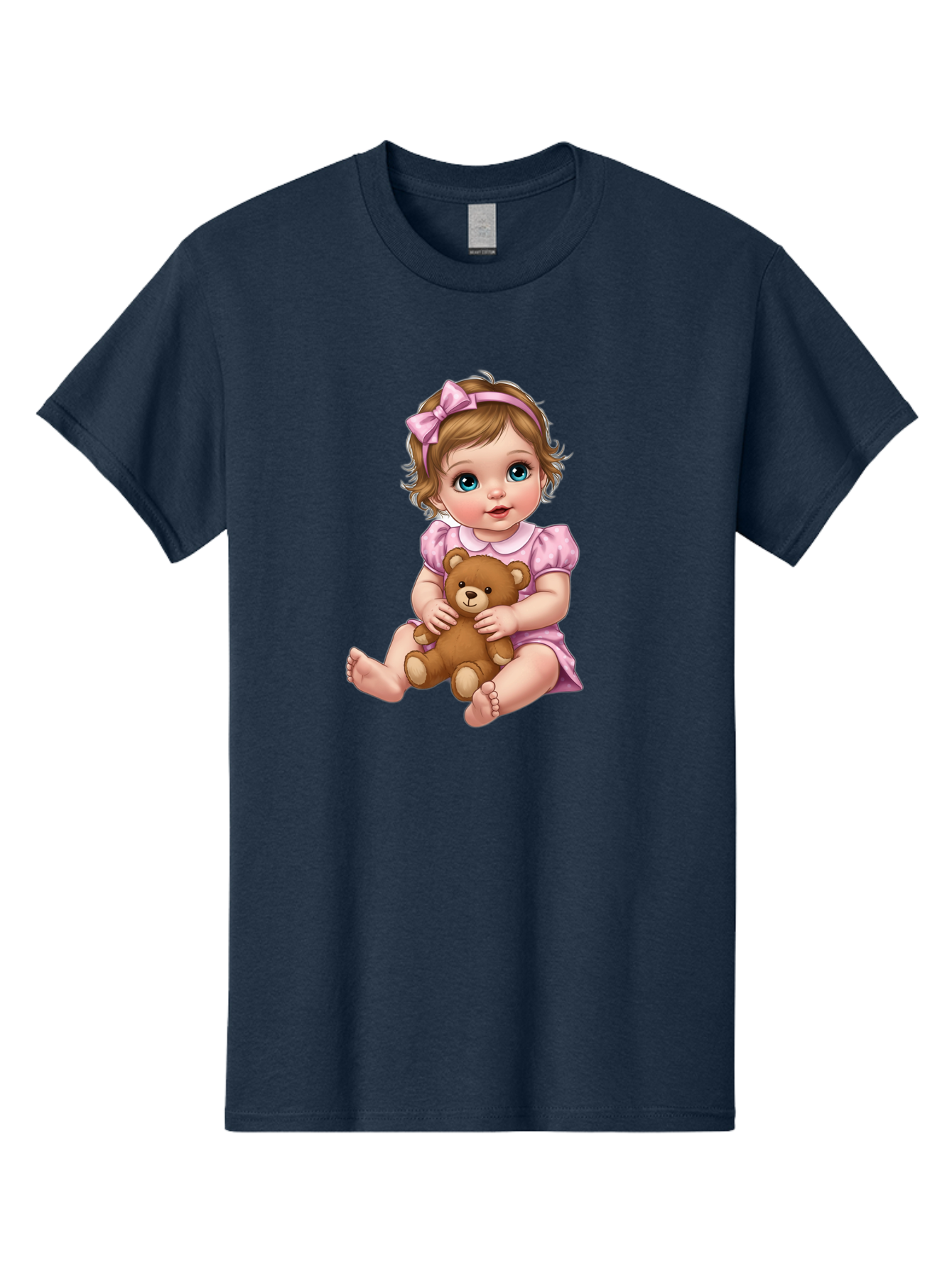 Baby-Girl-With-Teddy-Bear-1 Men'S Graphic Tee, 100% Cotton, Comfortable Casual Summer Wear, Machine Washable, Vintage Camera, Old Camera, Antique Camera, Black Camera, Classic Photography, Photography Equipment, Nostalgic Device, Film Camera, Bak011 13