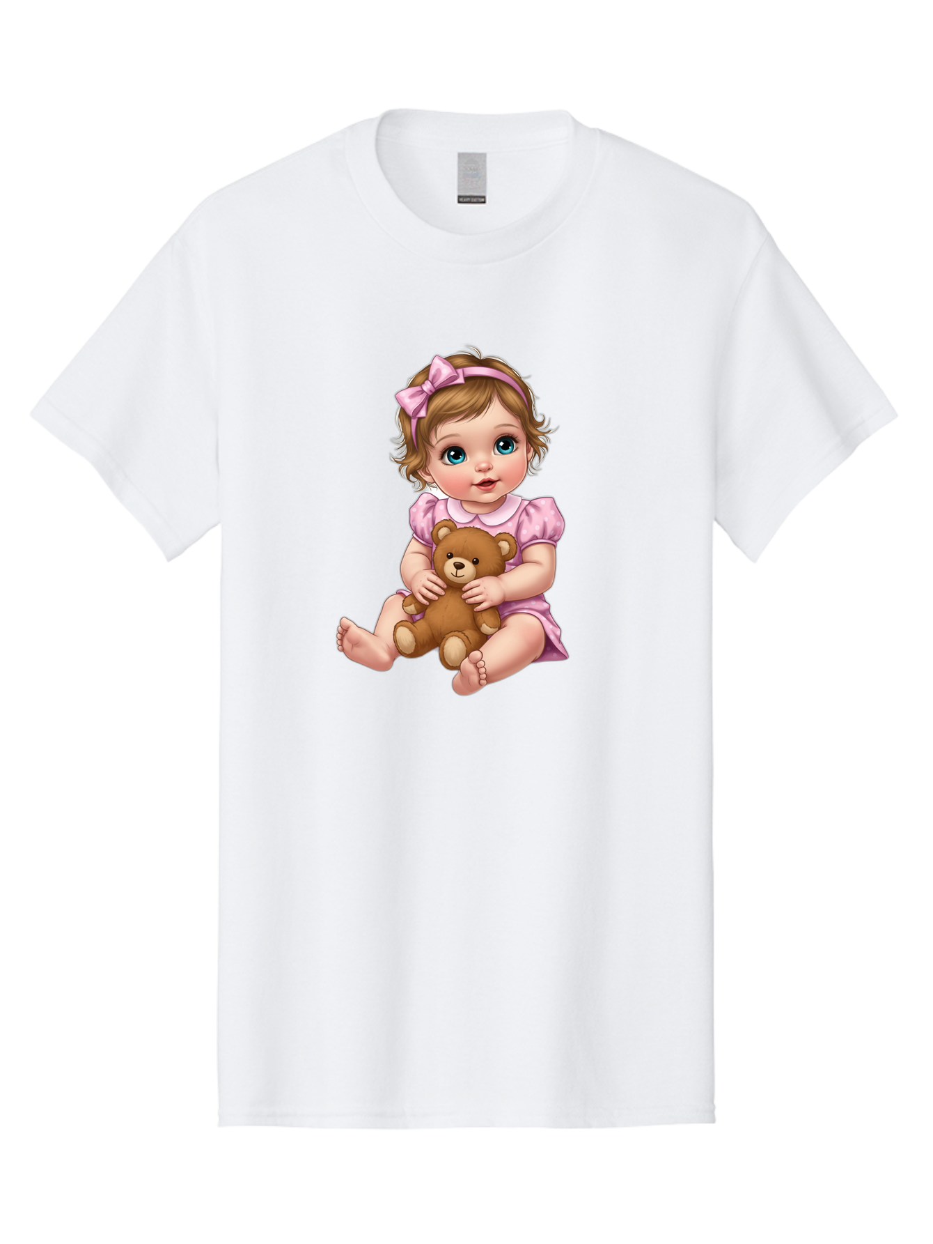 Baby-Girl-With-Teddy-Bear-1 Men'S Graphic Tee, 100% Cotton, Comfortable Casual Summer Wear, Machine Washable, Vintage Camera, Old Camera, Antique Camera, Black Camera, Classic Photography, Photography Equipment, Nostalgic Device, Film Camera, Bak011 12