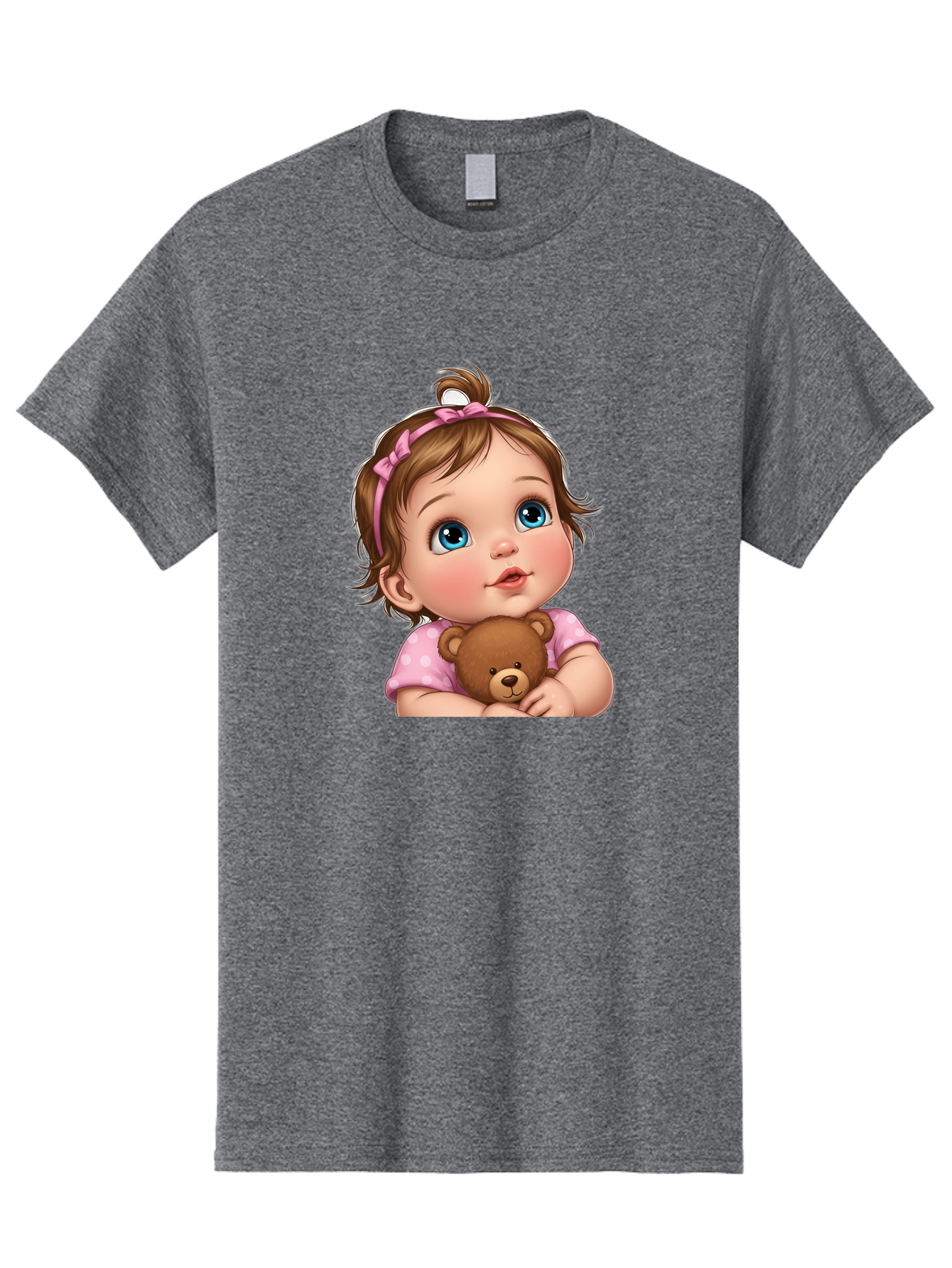 Baby-Girl-With-Teddy-Bear-2 Men'S Graphic Tee, 100% Cotton, Comfortable Casual Summer Wear, Machine Washable, Vintage Camera, Old Camera, Antique Camera, Black Camera, Classic Photography, Photography Equipment, Nostalgic Device, Film Camera, Bak012 6