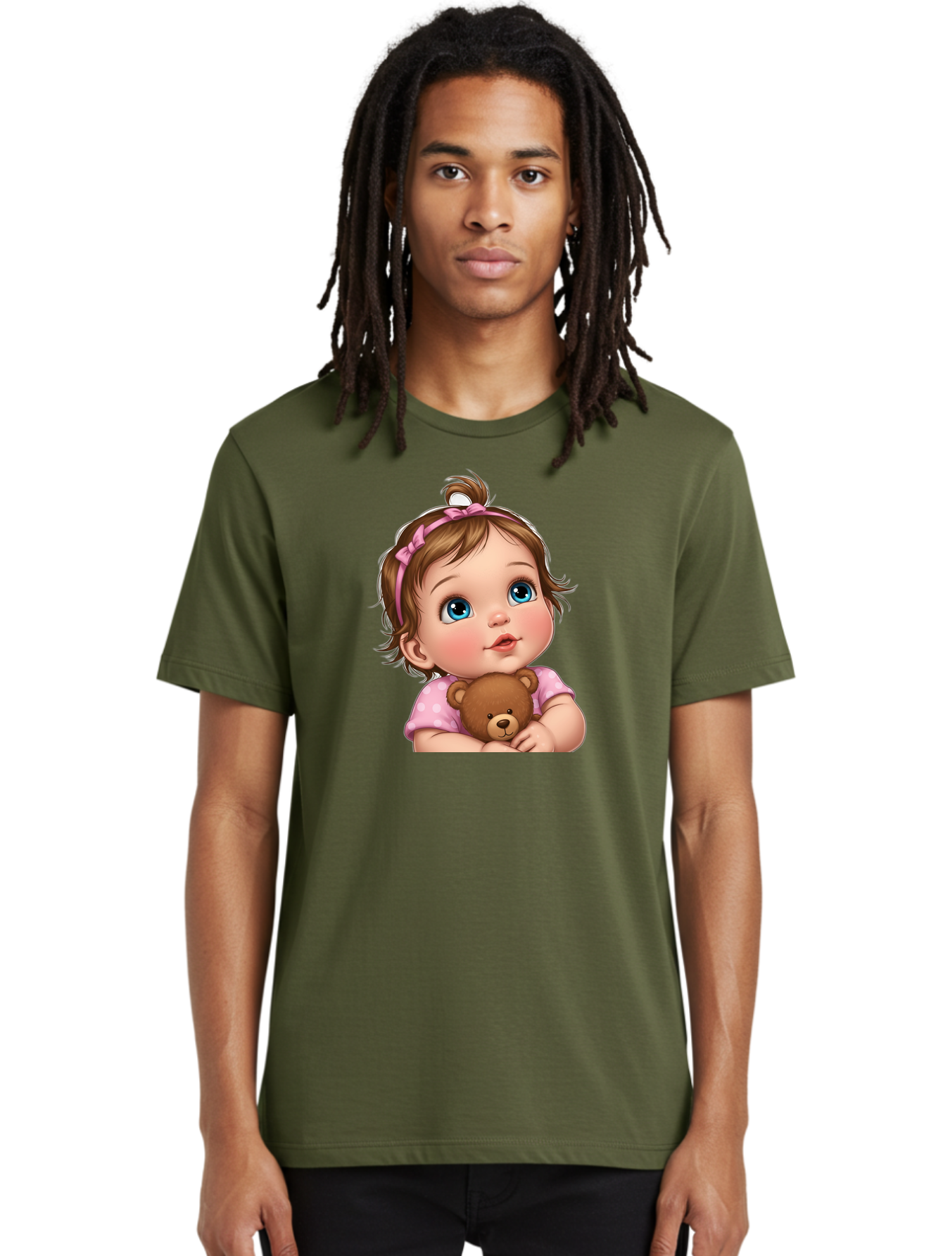 Baby-Girl-With-Teddy-Bear-2 Men'S Graphic Tee, 100% Cotton, Comfortable Casual Summer Wear, Machine Washable, Vintage Camera, Old Camera, Antique Camera, Black Camera, Classic Photography, Photography Equipment, Nostalgic Device, Film Camera, Bak012 26