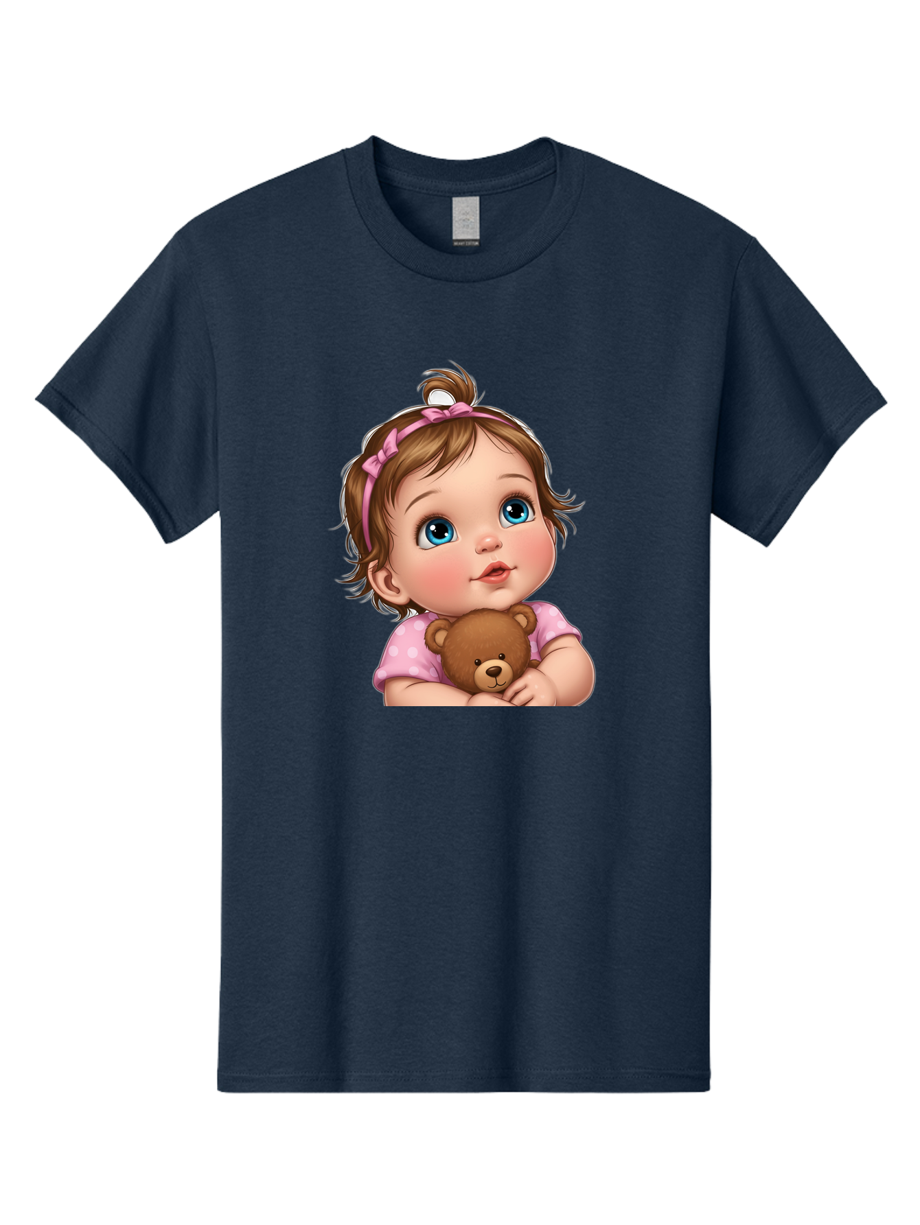 Baby-Girl-With-Teddy-Bear-2 Men'S Graphic Tee, 100% Cotton, Comfortable Casual Summer Wear, Machine Washable, Vintage Camera, Old Camera, Antique Camera, Black Camera, Classic Photography, Photography Equipment, Nostalgic Device, Film Camera, Bak012 8