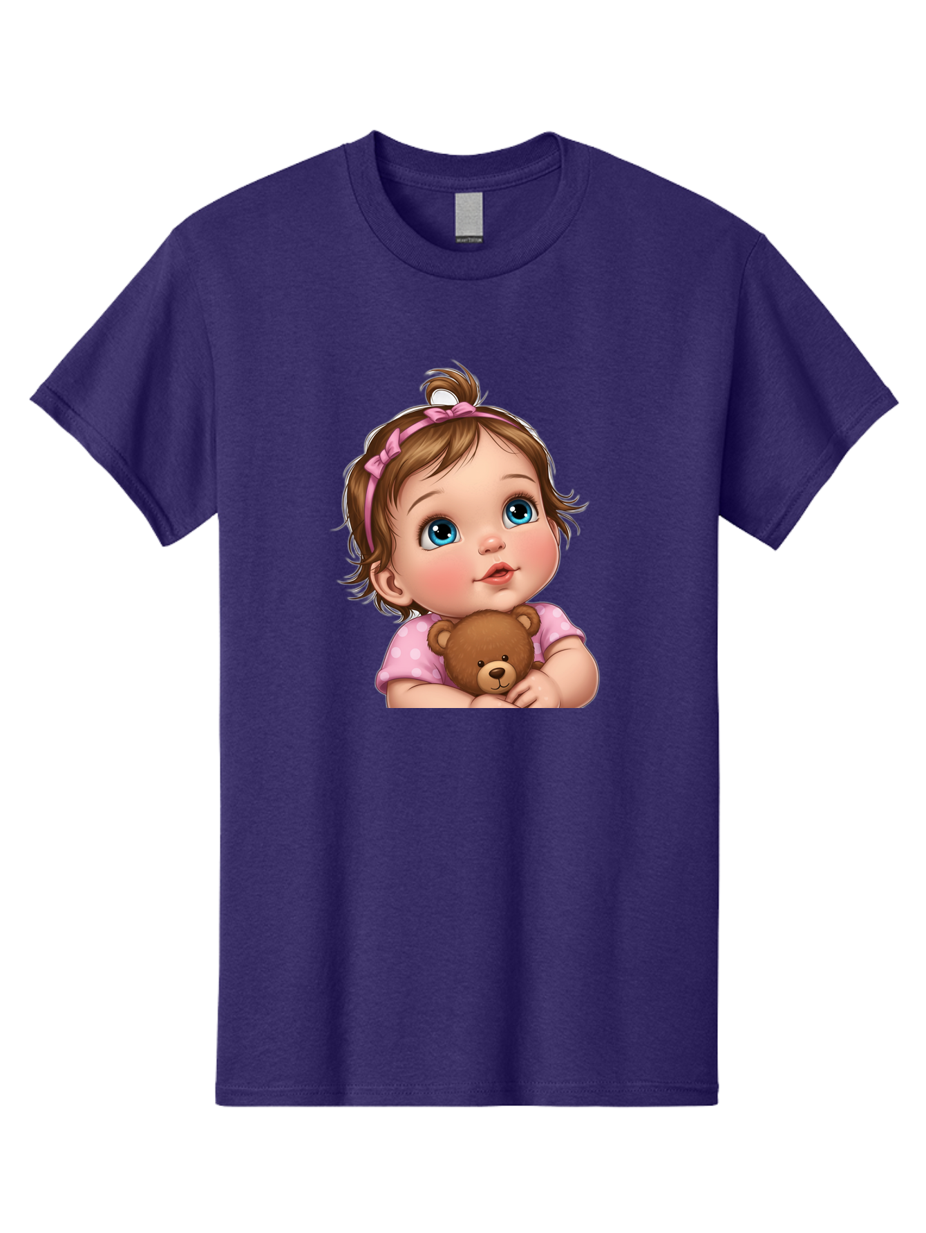 Baby-Girl-With-Teddy-Bear-2 Men'S Graphic Tee, 100% Cotton, Comfortable Casual Summer Wear, Machine Washable, Vintage Camera, Old Camera, Antique Camera, Black Camera, Classic Photography, Photography Equipment, Nostalgic Device, Film Camera, Bak012 5