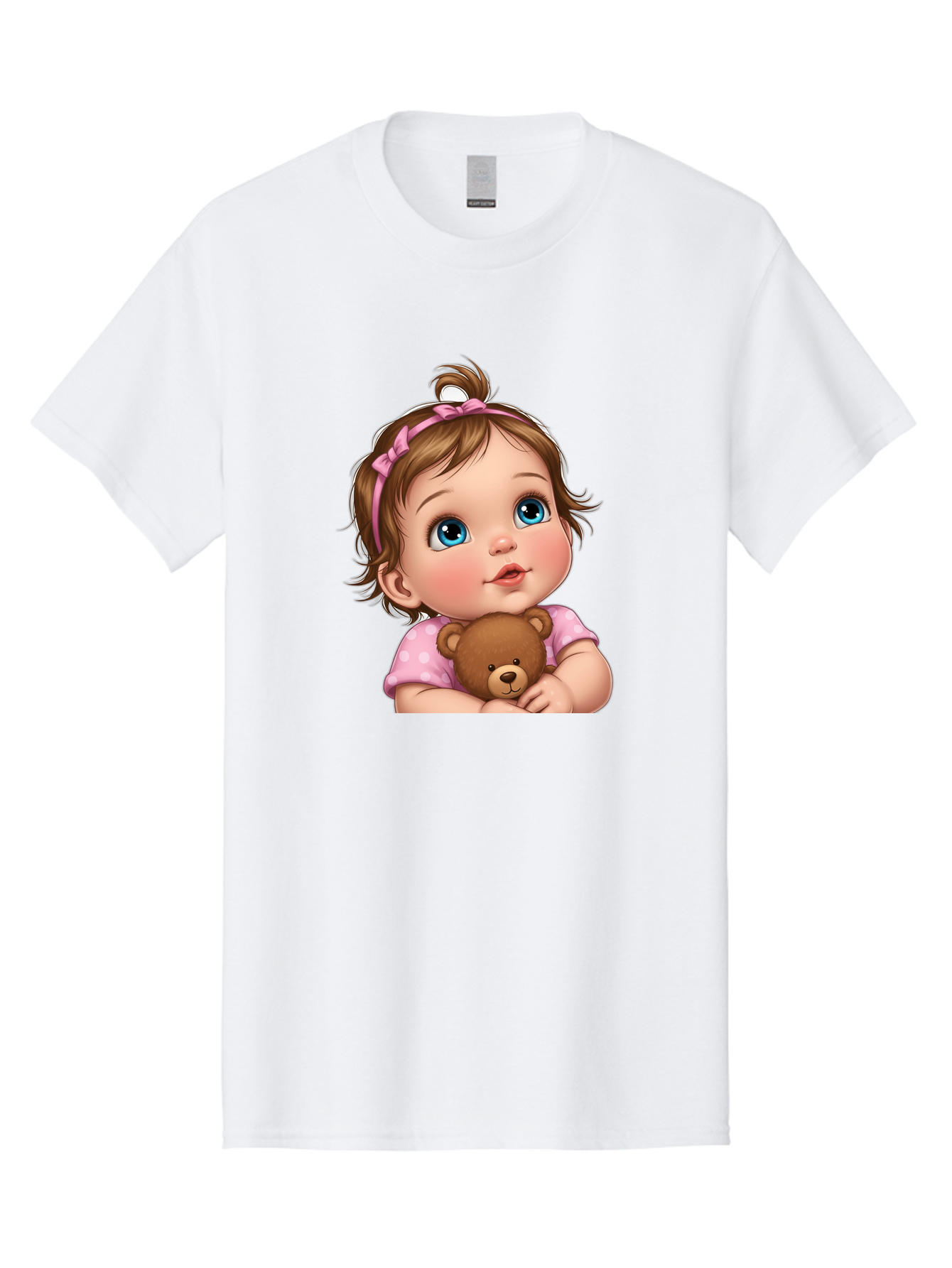 Baby-Girl-With-Teddy-Bear-2 Men'S Graphic Tee, 100% Cotton, Comfortable Casual Summer Wear, Machine Washable, Vintage Camera, Old Camera, Antique Camera, Black Camera, Classic Photography, Photography Equipment, Nostalgic Device, Film Camera, Bak012 7