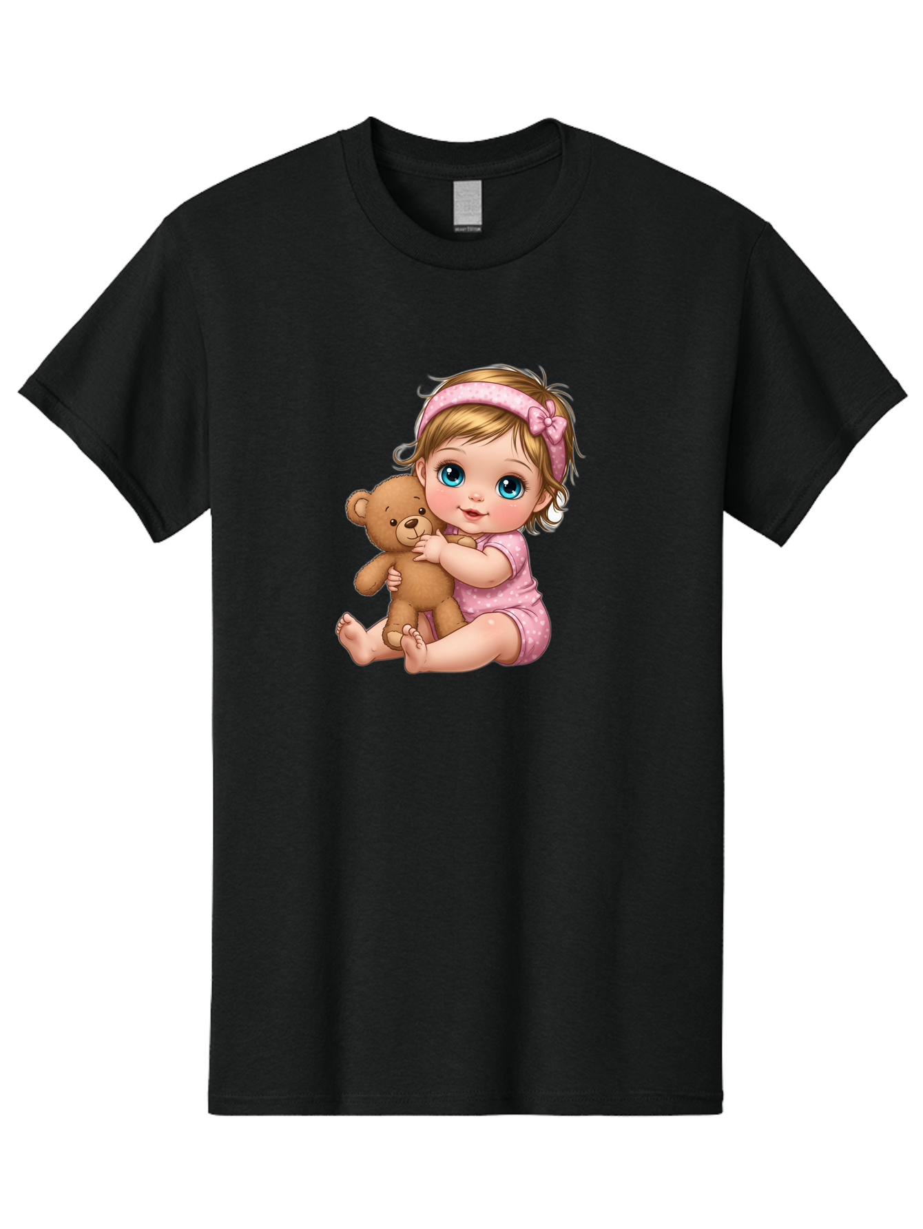 Baby-Girl-With-Teddy-Bear Men'S Graphic Tee, 100% Cotton, Comfortable Casual Summer Wear, Machine Washable, Vintage Camera, Old Camera, Antique Camera, Black Camera, Classic Photography, Photography Equipment, Nostalgic Device, Film Camera, Bak013 2