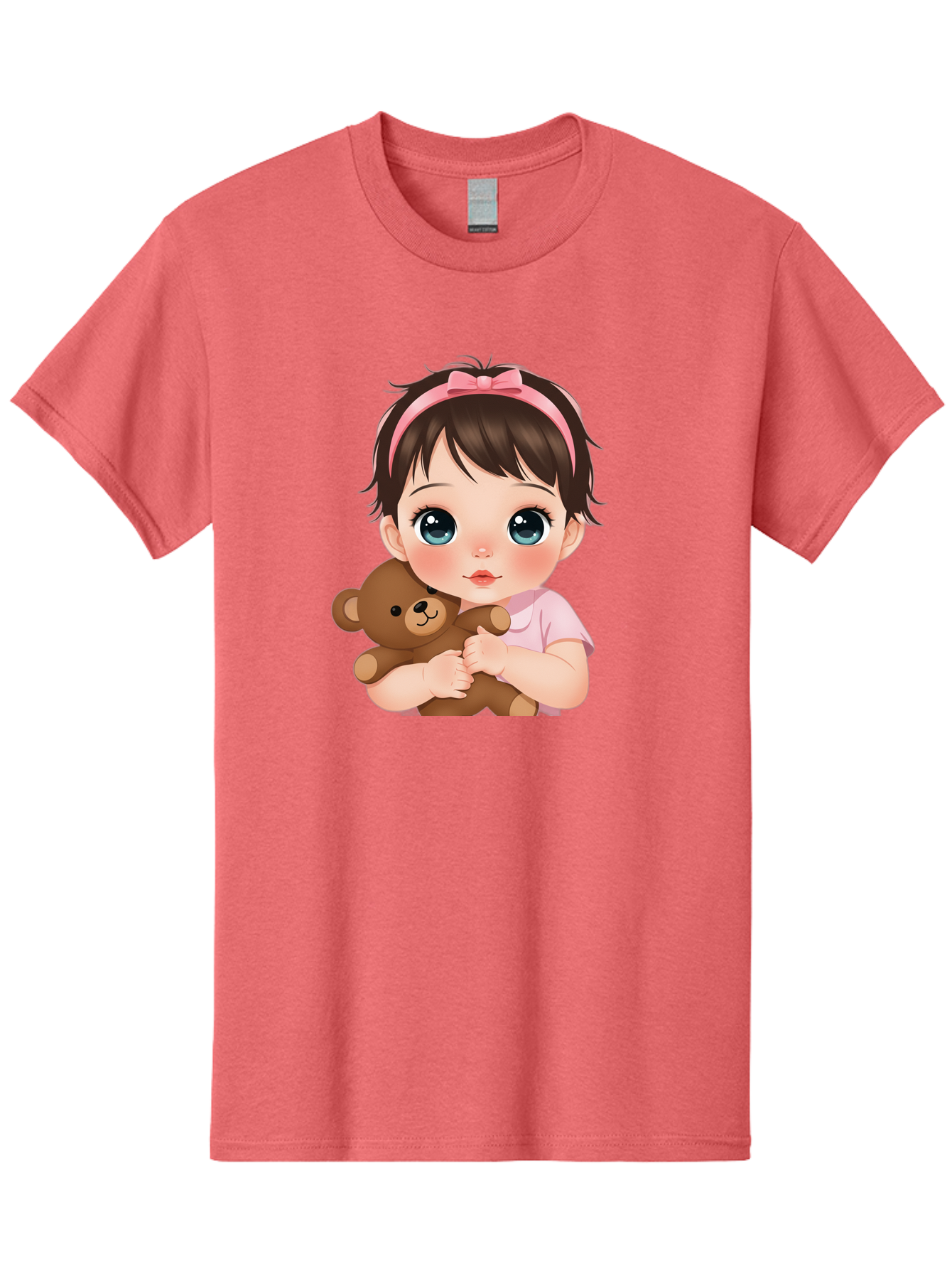 Baby-Girl-With-Teddy Men'S Graphic Tee, 100% Cotton, Comfortable Casual Summer Wear, Machine Washable, Vintage Camera, Old Camera, Antique Camera, Black Camera, Classic Photography, Photography Equipment, Nostalgic Device, Film Camera, Bak014 9