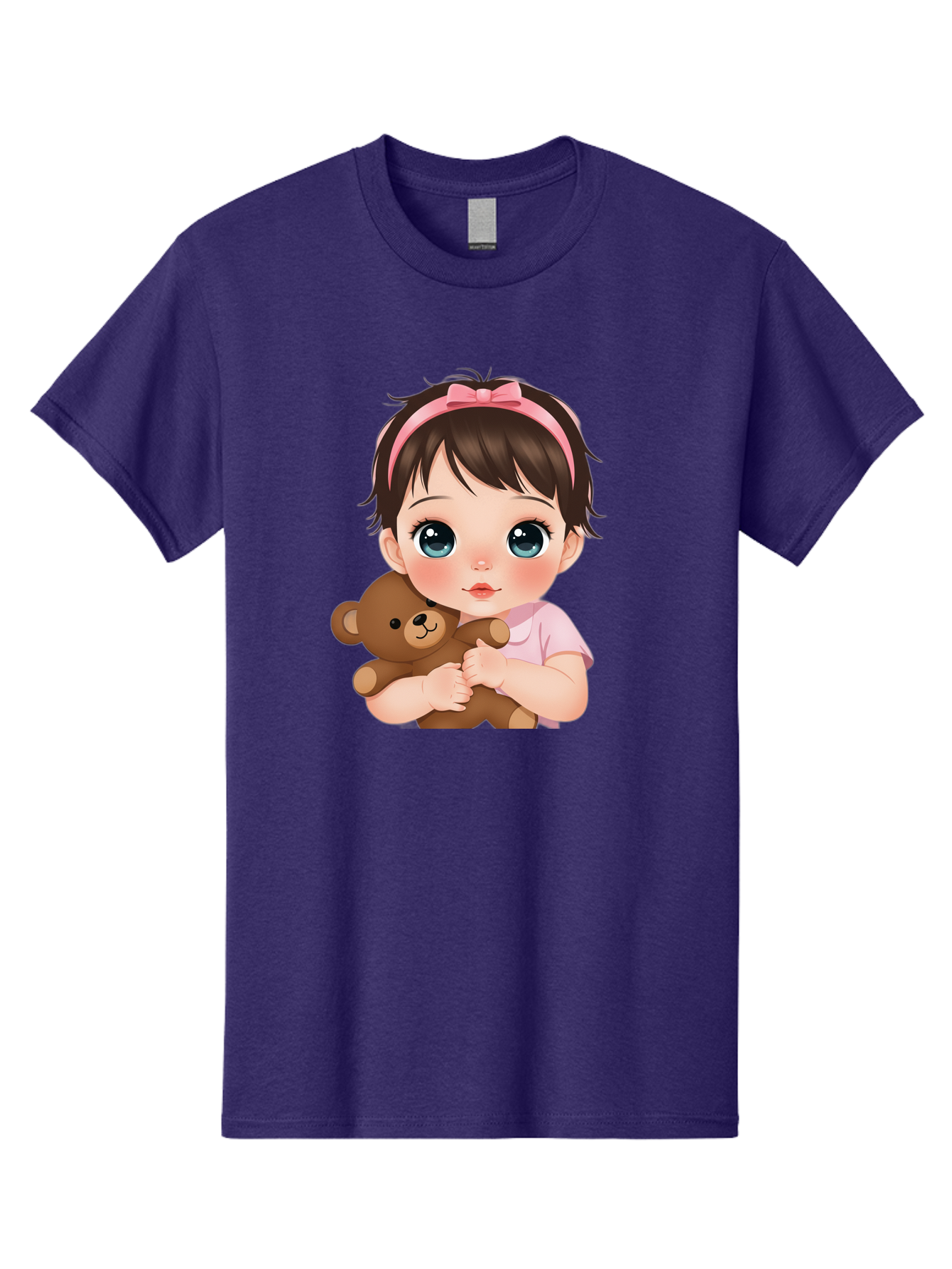 Baby-Girl-With-Teddy Men'S Graphic Tee, 100% Cotton, Comfortable Casual Summer Wear, Machine Washable, Vintage Camera, Old Camera, Antique Camera, Black Camera, Classic Photography, Photography Equipment, Nostalgic Device, Film Camera, Bak014 4