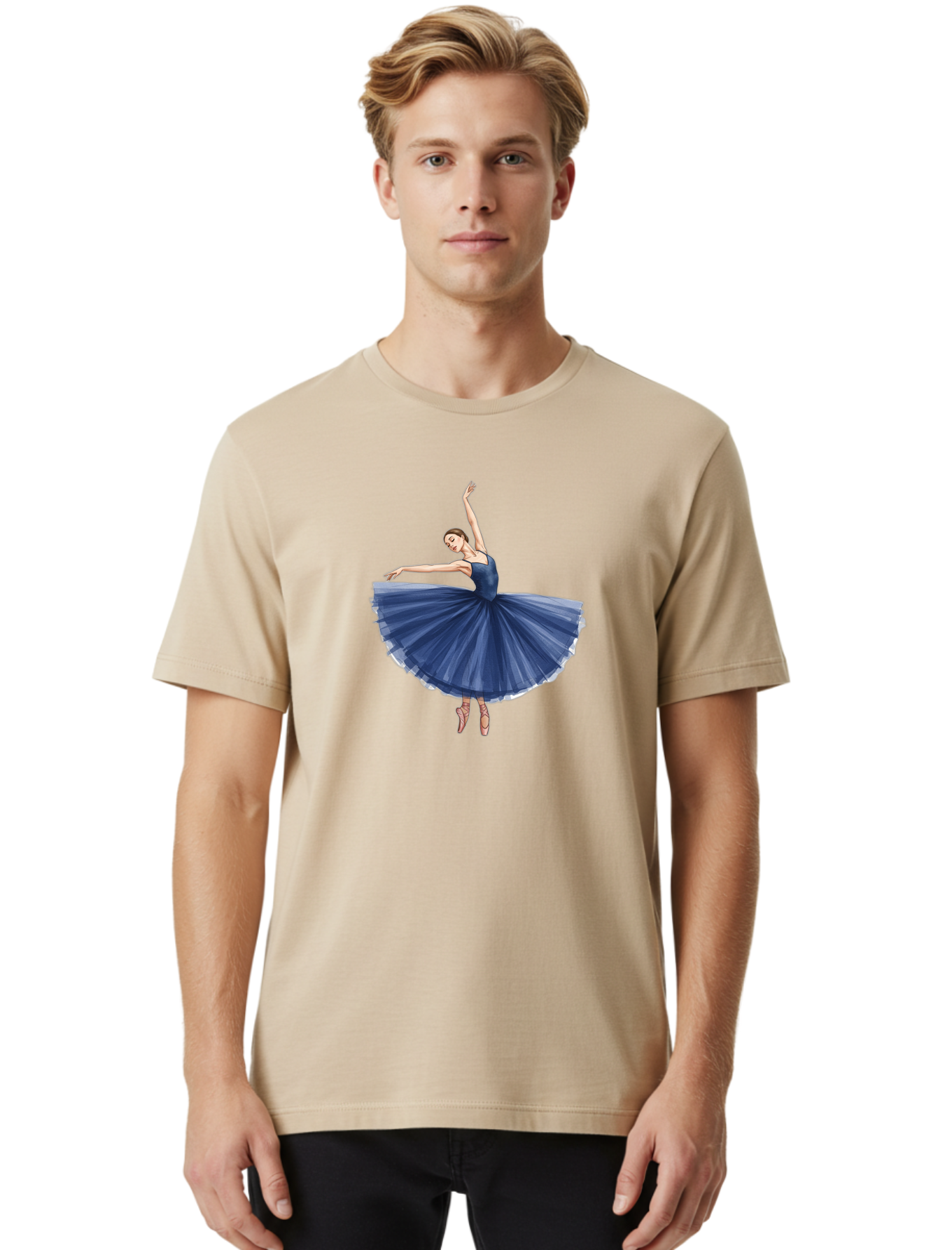 Ballerina-In-Blue-Tutu Men'S Graphic Tee, 100% Cotton, Comfortable Casual Summer Wear, Machine Washable, Vintage Camera, Old Camera, Antique Camera, Black Camera, Classic Photography, Photography Equipment, Nostalgic Device, Film Camera, Bak020 23