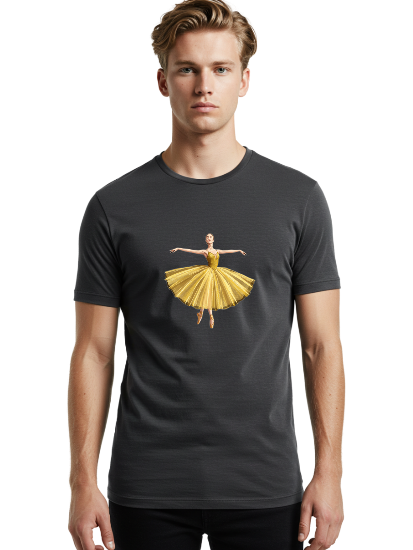 Ballerina-In-Gold-Tutu Men'S Graphic Tee, 100% Cotton, Comfortable Casual Summer Wear, Machine Washable, Vintage Camera, Old Camera, Antique Camera, Black Camera, Classic Photography, Photography Equipment, Nostalgic Device, Film Camera, Bak021 18
