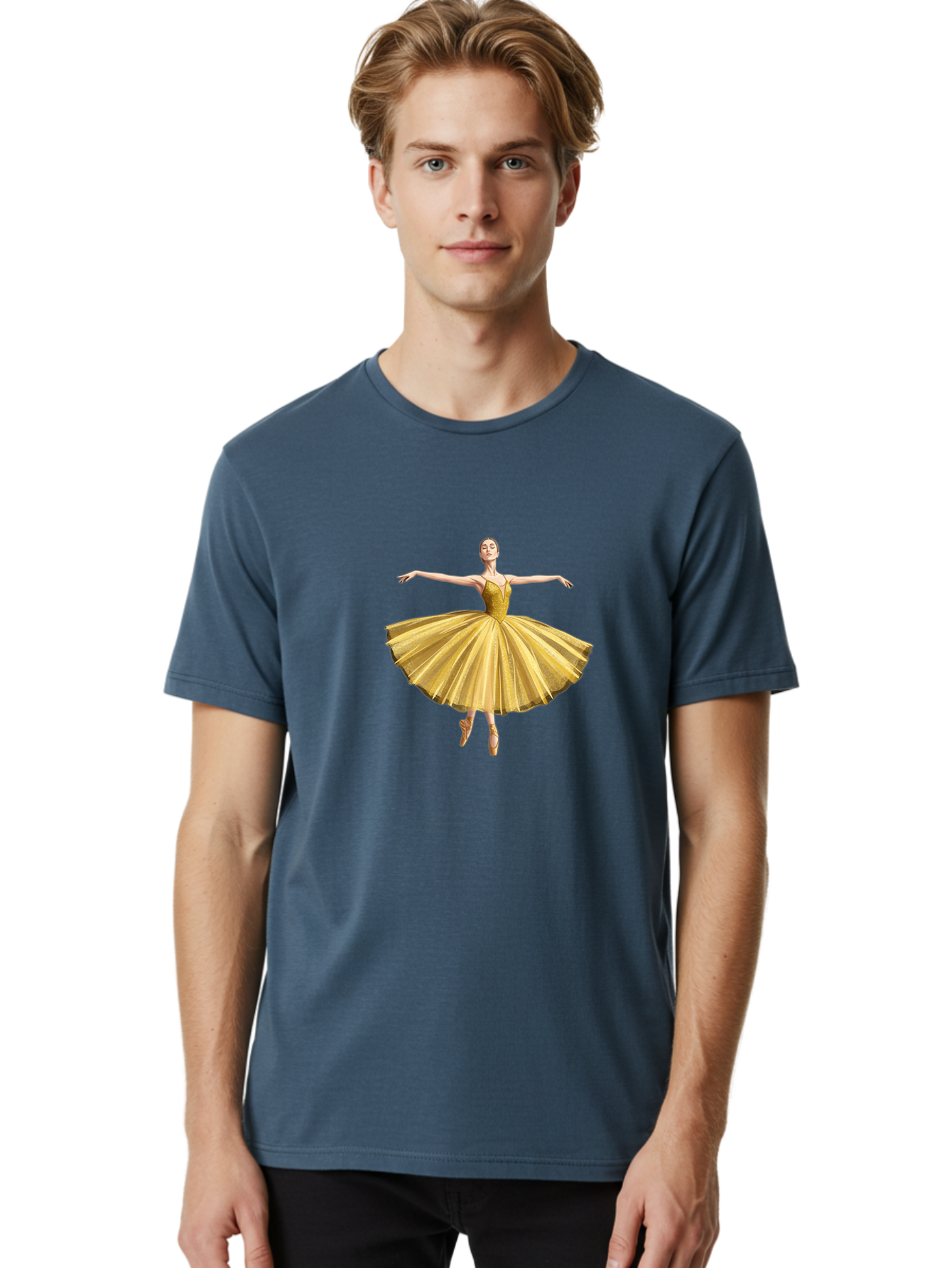 Ballerina-In-Gold-Tutu Men'S Graphic Tee, 100% Cotton, Comfortable Casual Summer Wear, Machine Washable, Vintage Camera, Old Camera, Antique Camera, Black Camera, Classic Photography, Photography Equipment, Nostalgic Device, Film Camera, Bak021 23