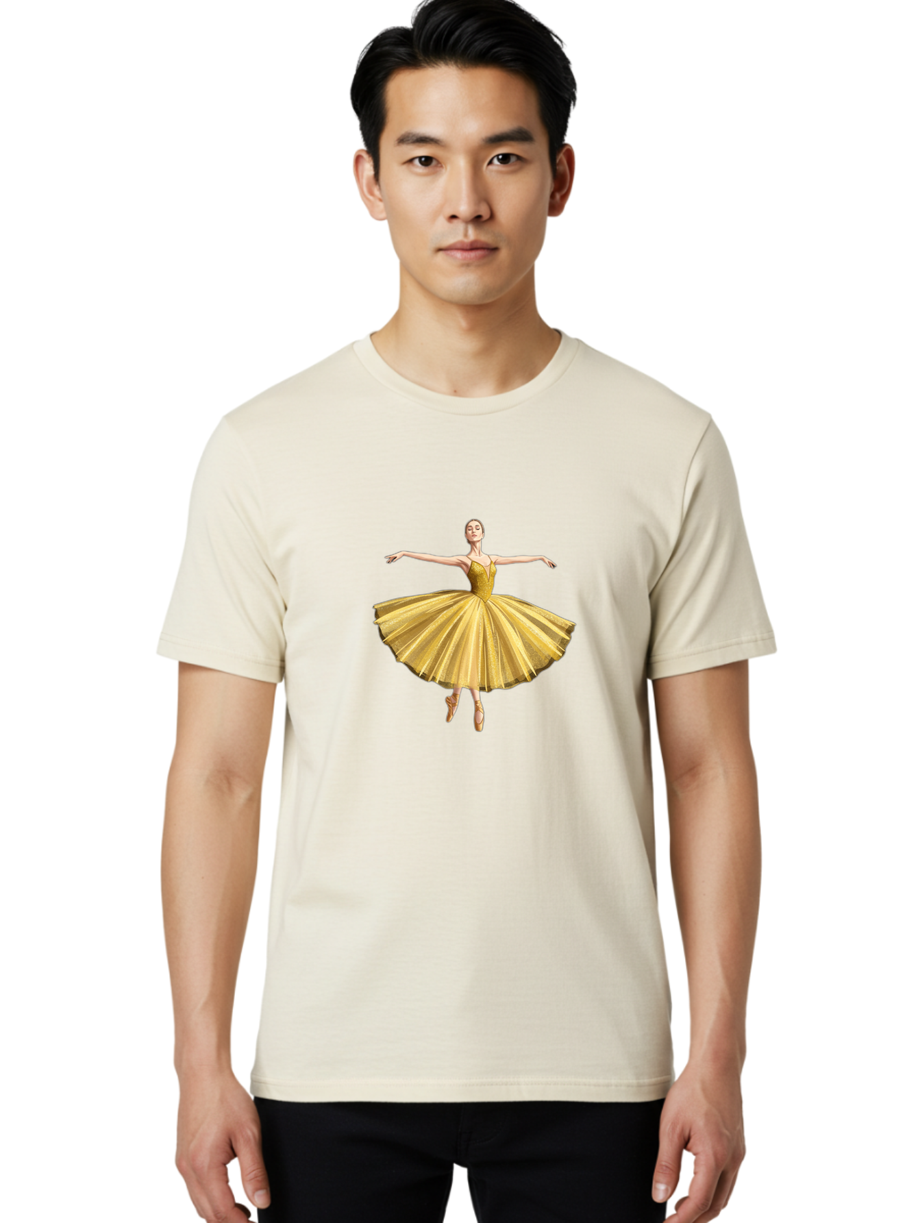 Ballerina-In-Gold-Tutu Men'S Graphic Tee, 100% Cotton, Comfortable Casual Summer Wear, Machine Washable, Vintage Camera, Old Camera, Antique Camera, Black Camera, Classic Photography, Photography Equipment, Nostalgic Device, Film Camera, Bak021 30