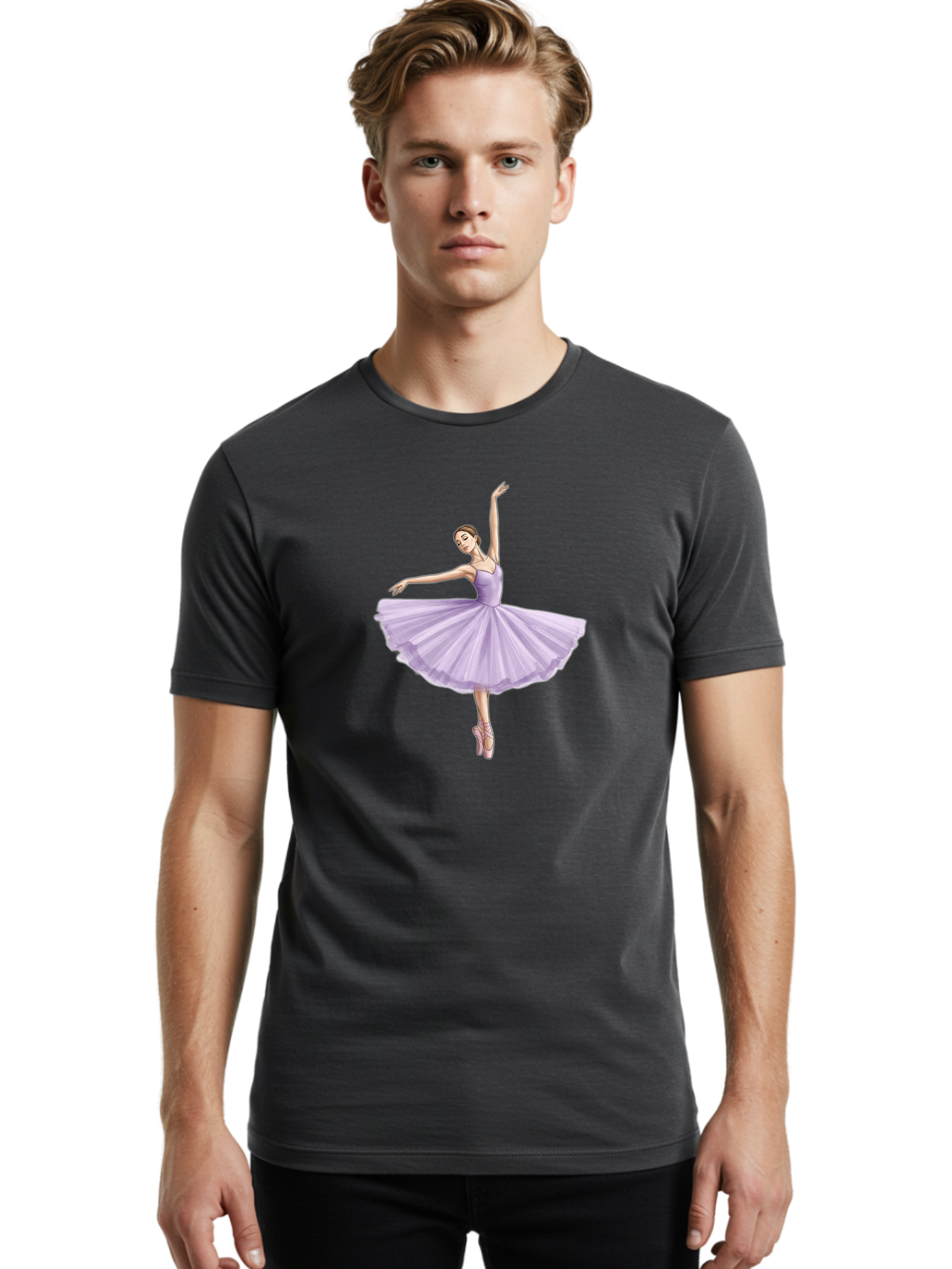 Ballerina-In-Lavender-Tutu Men'S Graphic Tee, 100% Cotton, Comfortable Casual Summer Wear, Machine Washable, Vintage Camera, Old Camera, Antique Camera, Black Camera, Classic Photography, Photography Equipment, Nostalgic Device, Film Camera, Bak022 29