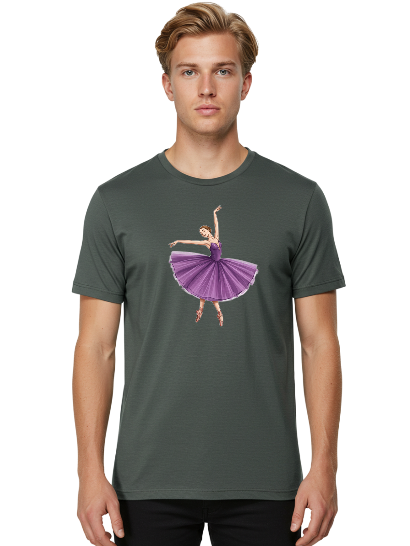 Ballet-Dancer-1 Men'S Graphic Tee, 100% Cotton, Comfortable Casual Summer Wear, Machine Washable, Vintage Camera, Old Camera, Antique Camera, Black Camera, Classic Photography, Photography Equipment, Nostalgic Device, Film Camera, Camera Art Bak026 24