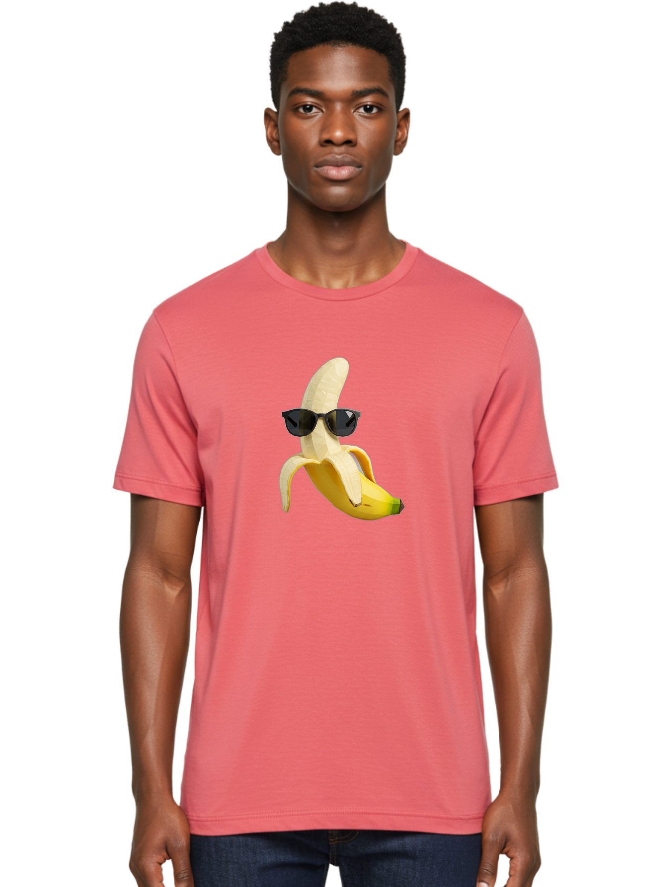Banana-Man-Wearing-Sunglasses Men'S Graphic Tee, 100% Cotton, Comfortable Casual Summer Wear, Machine Washable, Vintage Camera, Old Camera, Antique Camera, Black Camera, Classic Photography, Photography Equipment, Nostalgic Device, Bak028 24